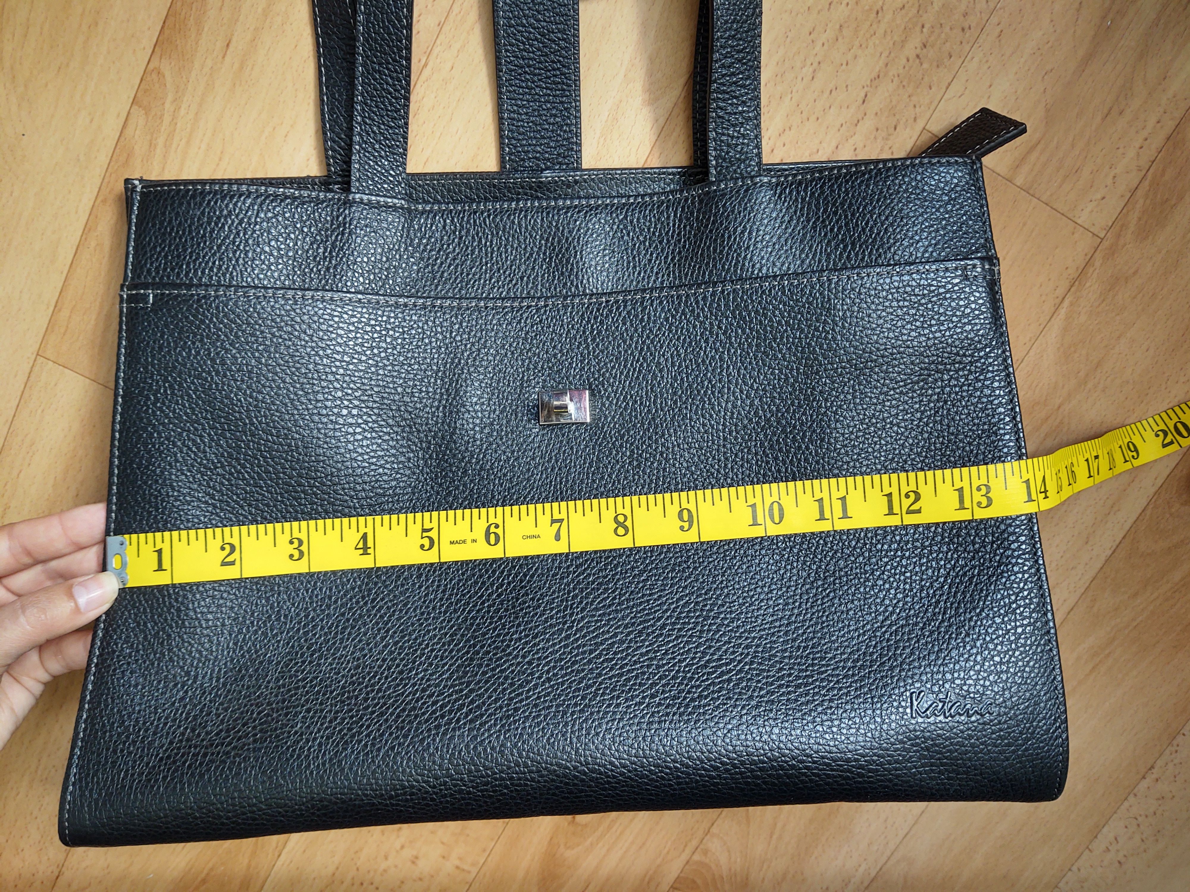 Leather Black Leather Bag Size ONE SIZE - 11 Thumbnail