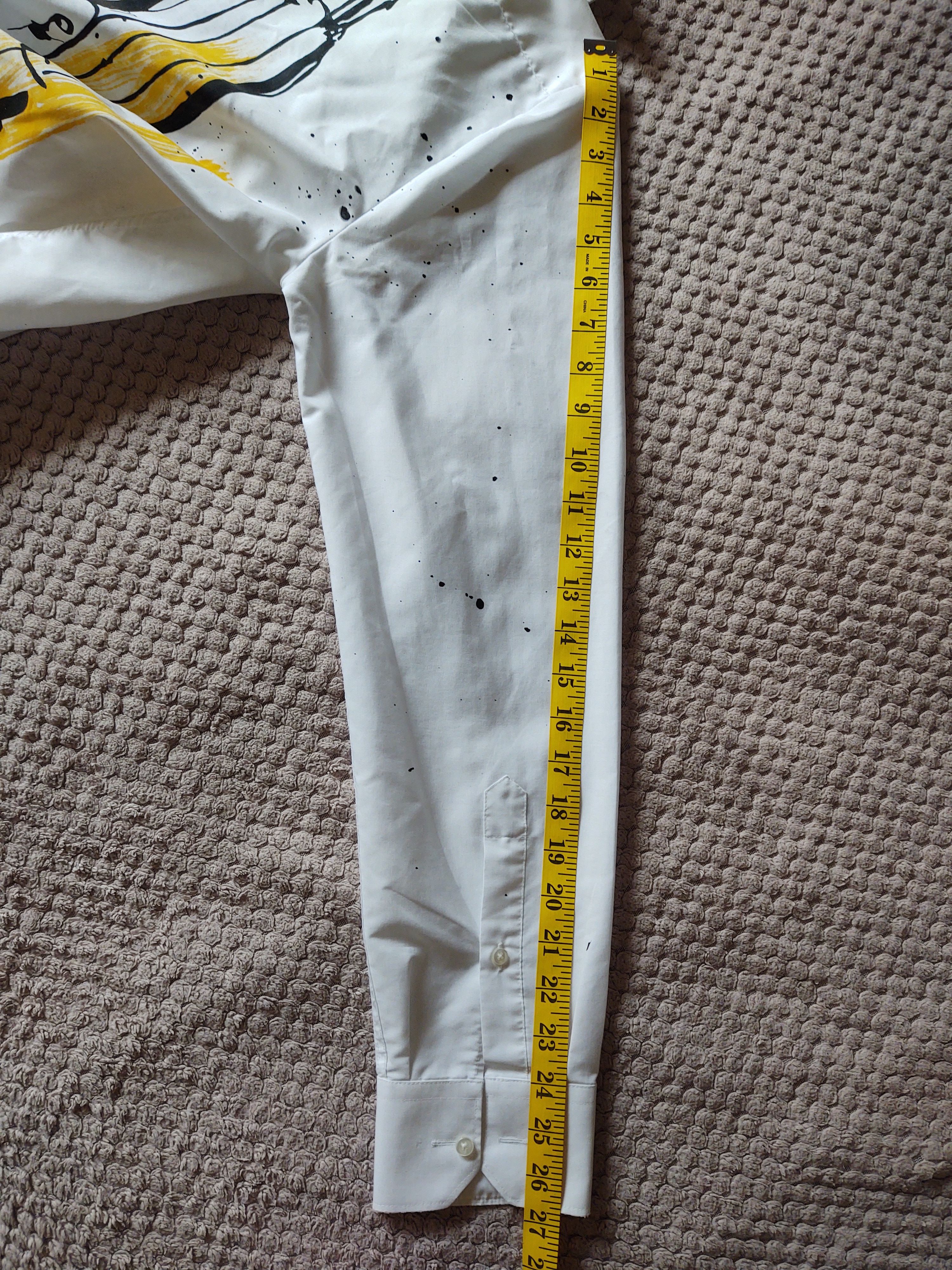 Handmade White shirt sz M handpainted Size M / US 6-8 / IT 42-44 - 5 Thumbnail