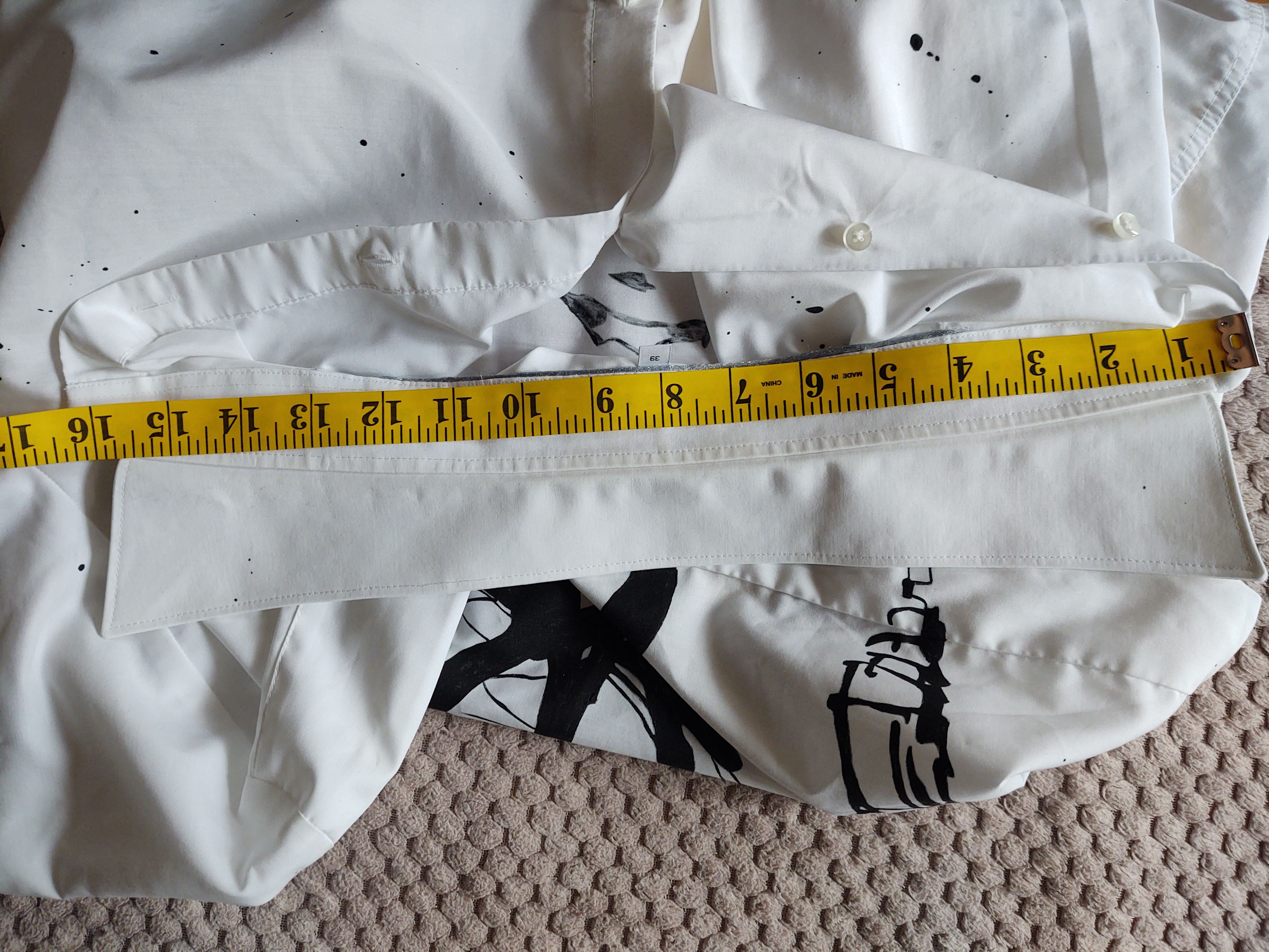 Handmade White shirt sz M handpainted Size M / US 6-8 / IT 42-44 - 8 Thumbnail