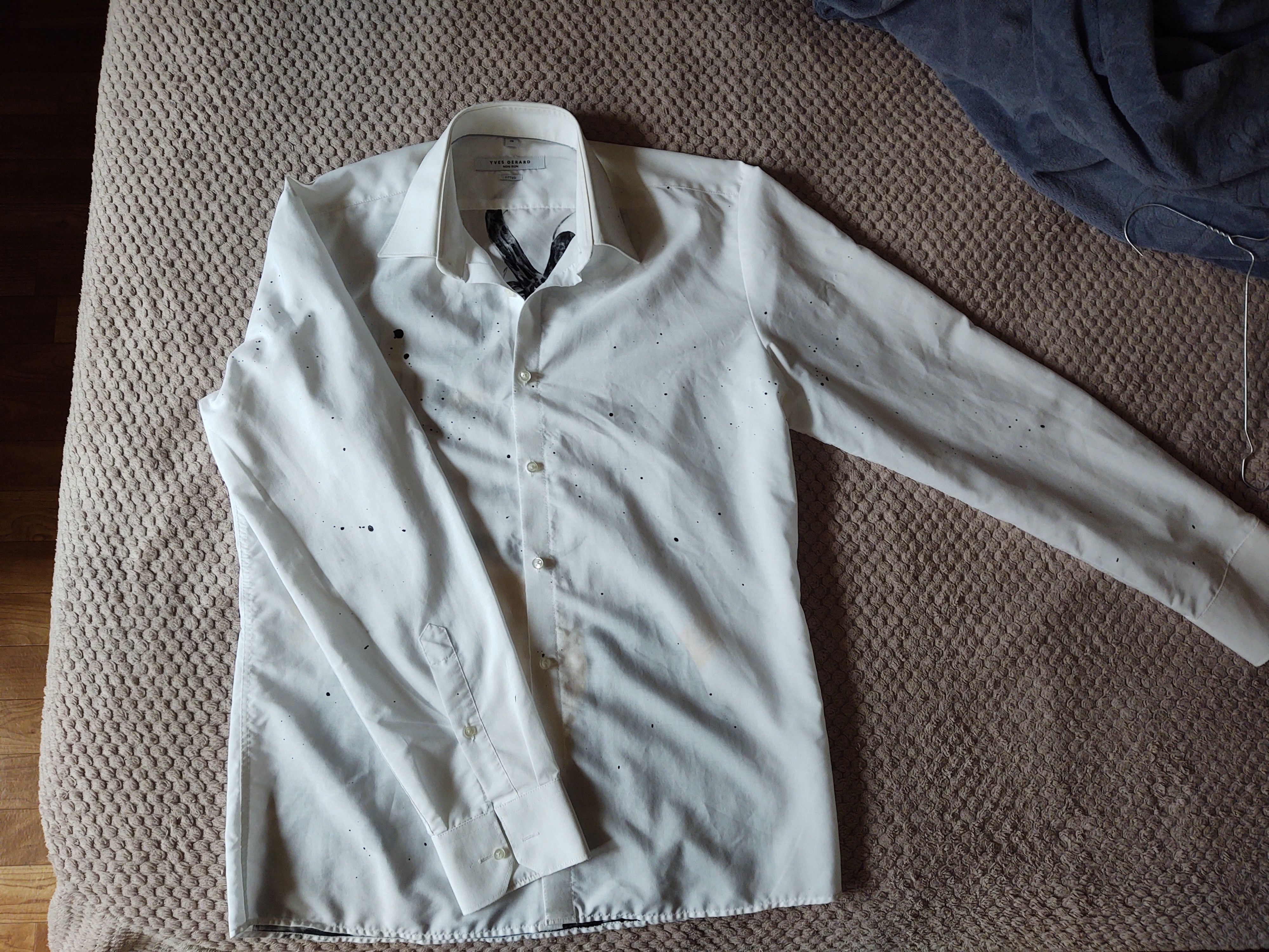 Handmade White shirt sz M handpainted Size M / US 6-8 / IT 42-44 - 6 Thumbnail
