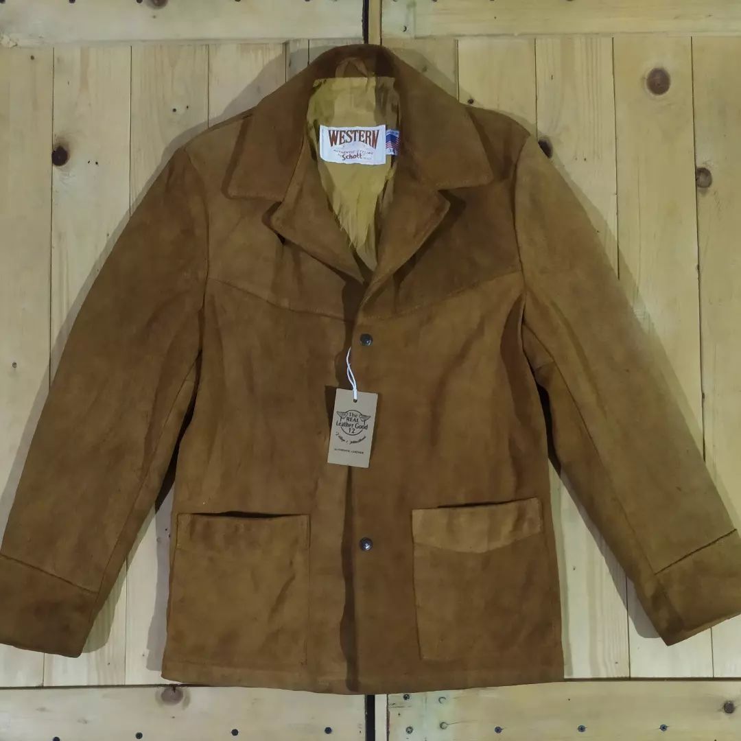 HOLLYWOOD RANCH MARKET × Schott SCHOTT NYC WESTERN AUTHENTIC LEATHER SUEDE FRINGE JACKET Size US S / EU 44-46 / 1 - 1 Thumbnail