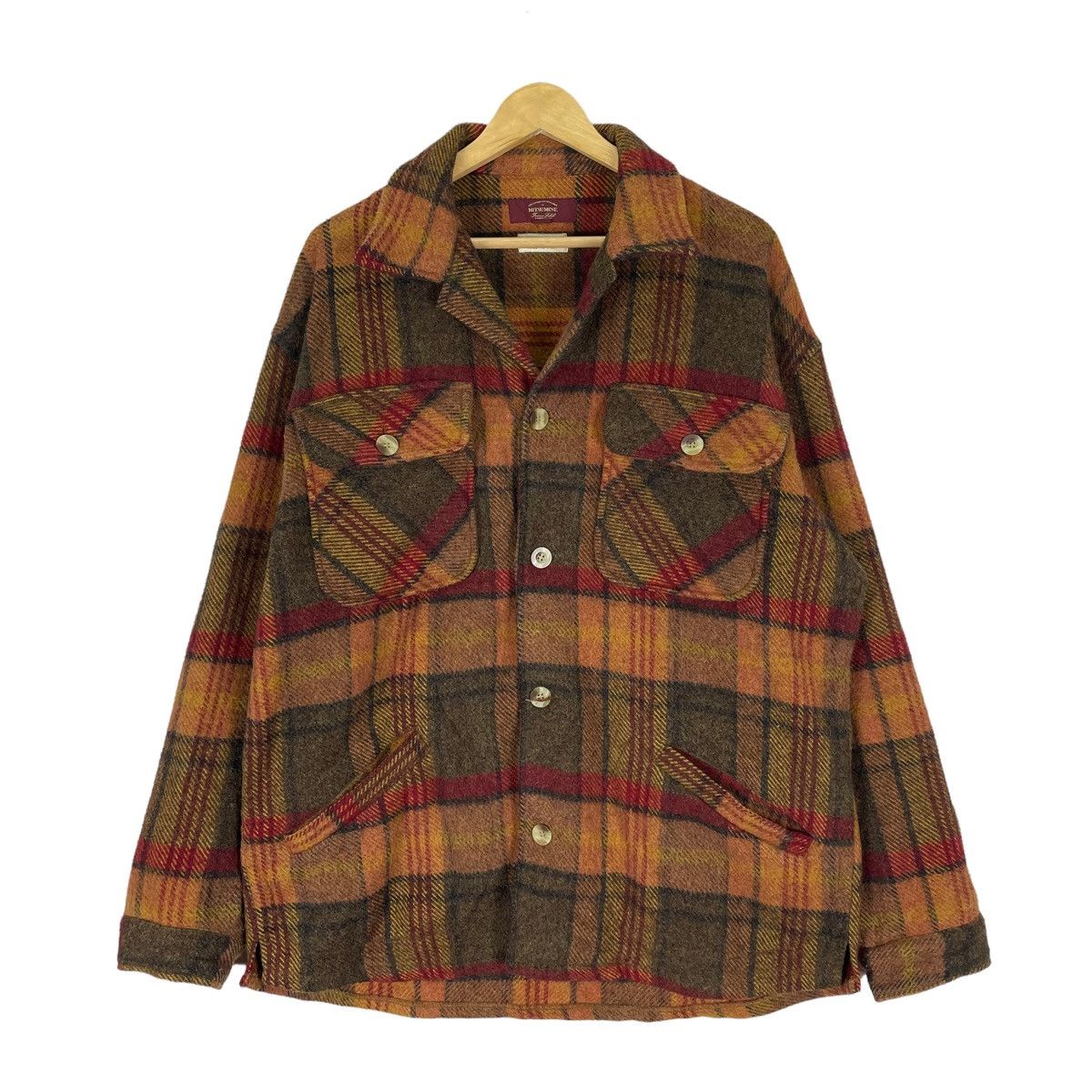 ⚡️MITSUMINE PLAIDS TARTAN WOOL FLANEL SHIRT