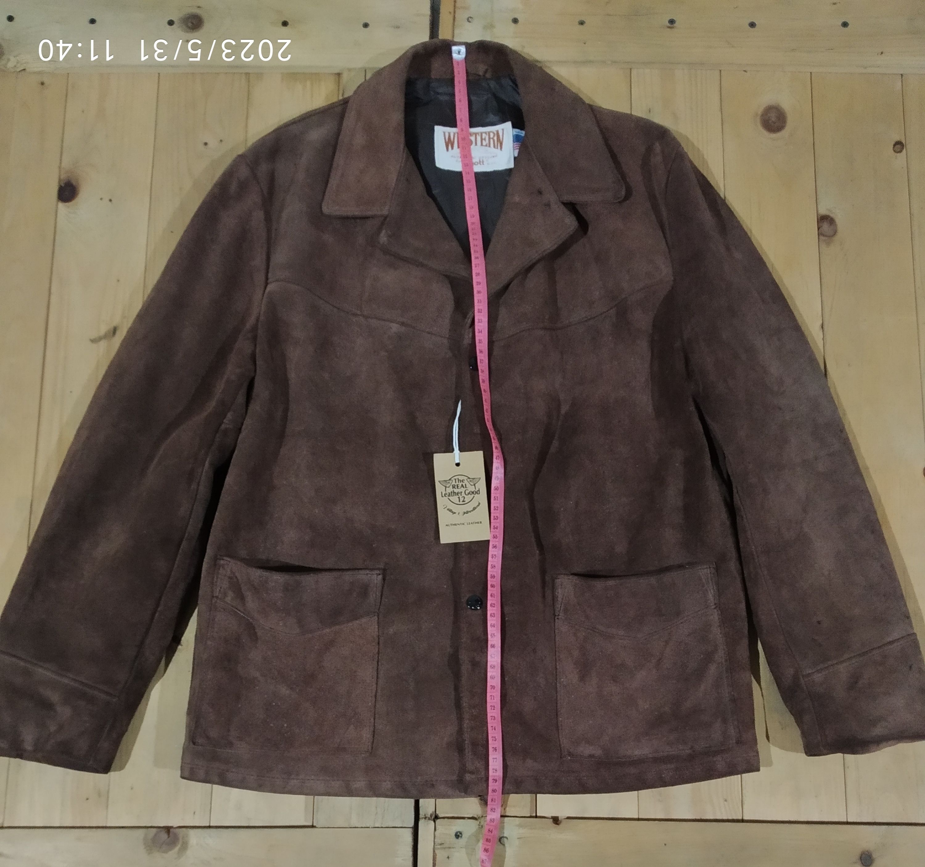 HOLLYWOOD RANCH MARKET × Schott SCHOTT NYC WESTERN AUTHENTIC LEATHER SUEDE FRINGE JACKET Size US XL / EU 56 / 4 - 8 Thumbnail