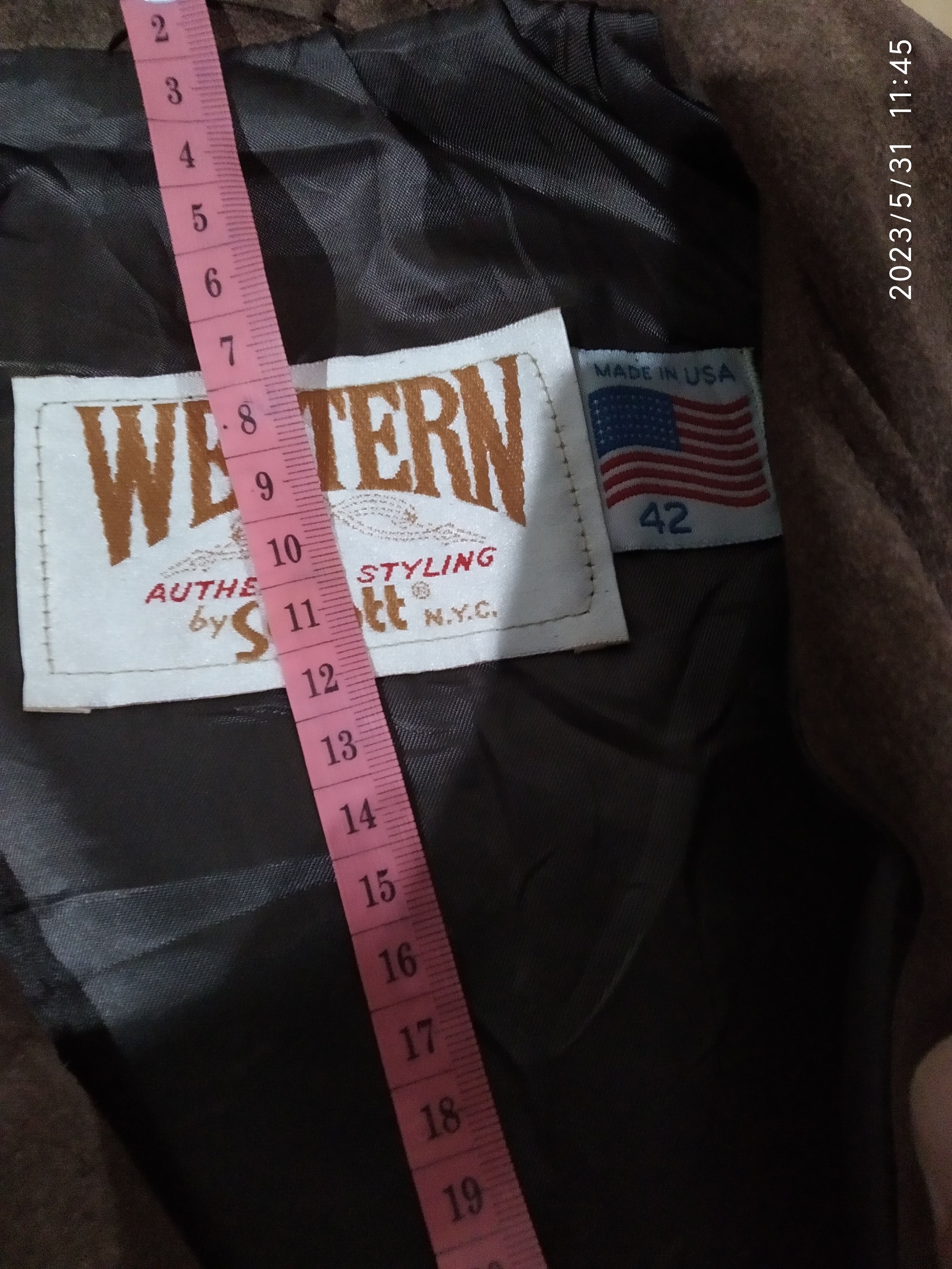 HOLLYWOOD RANCH MARKET × Schott SCHOTT NYC WESTERN AUTHENTIC LEATHER SUEDE FRINGE JACKET Size US XL / EU 56 / 4 - 9 Thumbnail