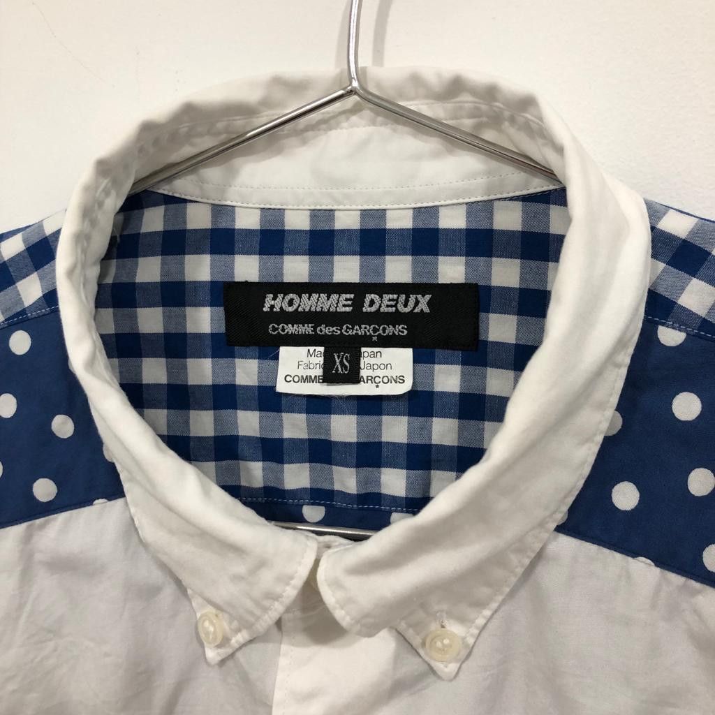 Comme des Garcons AD2013 CDG Homme Deux Polkadot Shirt Size US XS / EU 42 / 0 - 5 Thumbnail