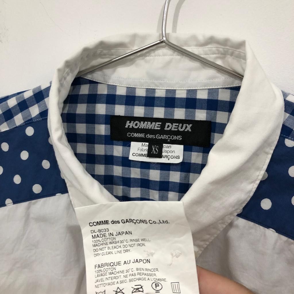 Comme des Garcons AD2013 CDG Homme Deux Polkadot Shirt Size US XS / EU 42 / 0 - 6 Thumbnail