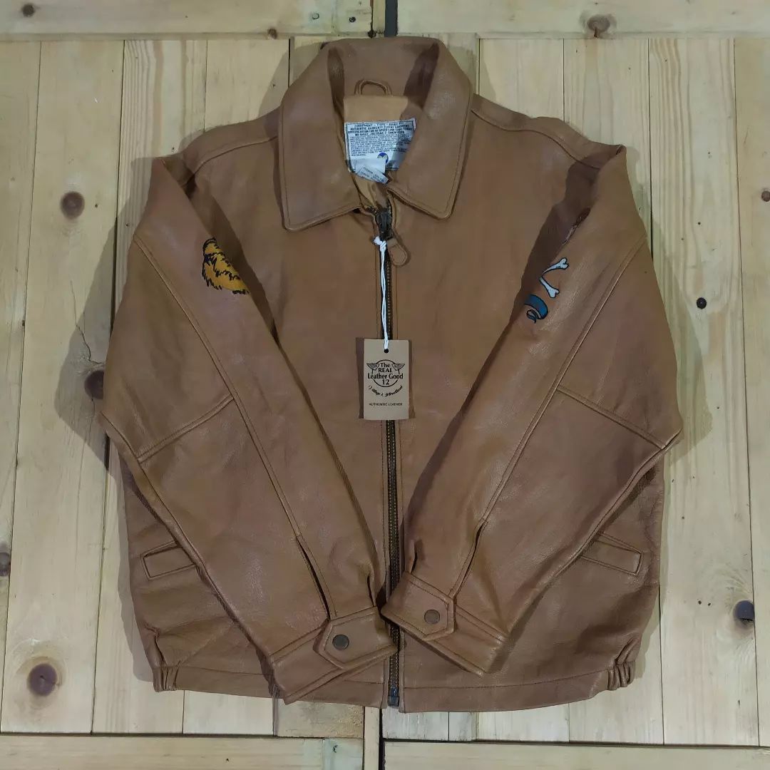 Avirex AVIREX AUTHENTIC LEATHER YOKOHAMA U.S.S CORAL (CV43) JACKET Size US L / EU 52-54 / 3 - 1 Thumbnail