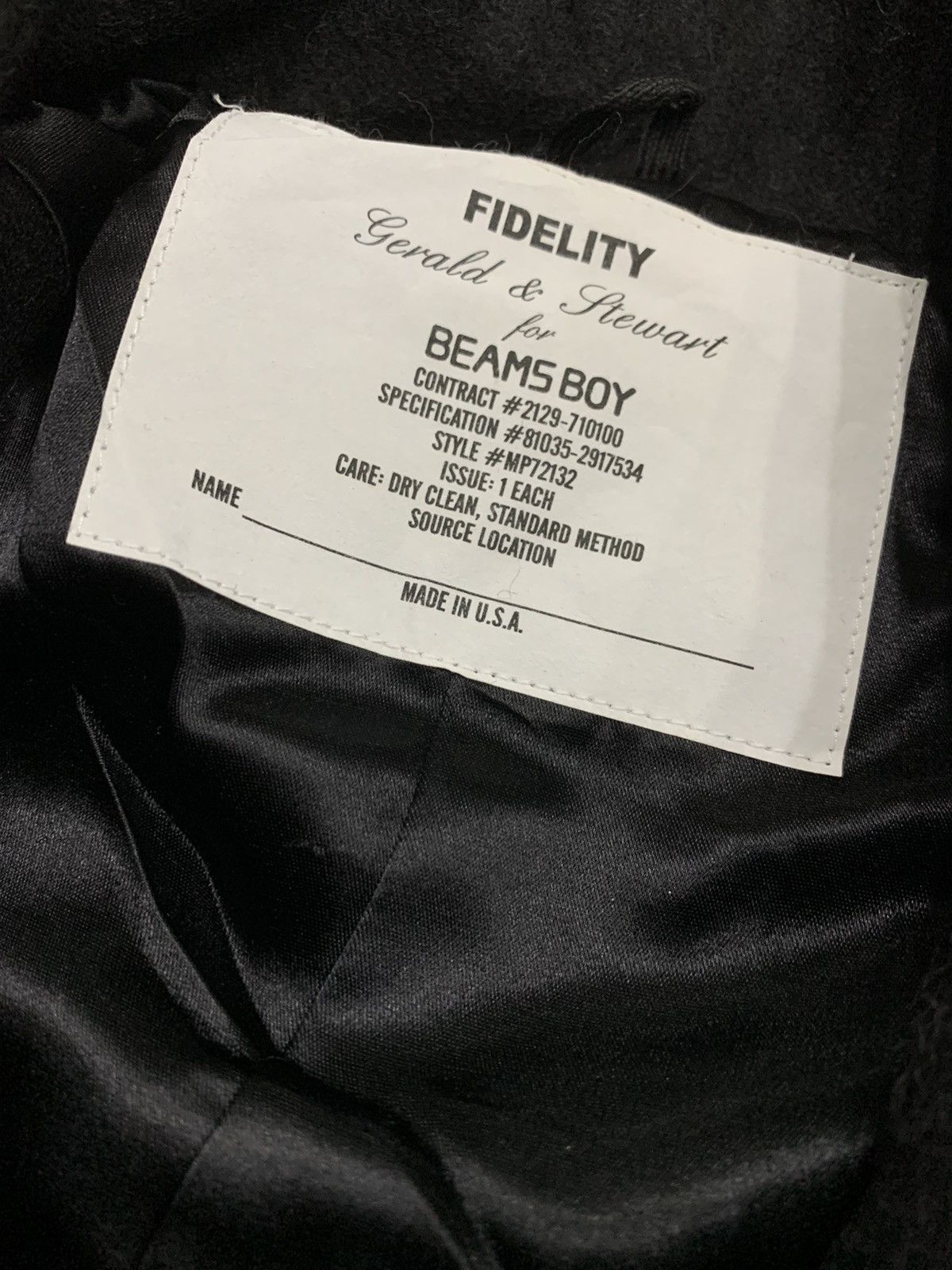 Beams Plus × Fidelity FIDELITY BY GERALD & STEWART WOOL PEACOAT Size US XS / EU 42 / 0 - 8 Thumbnail