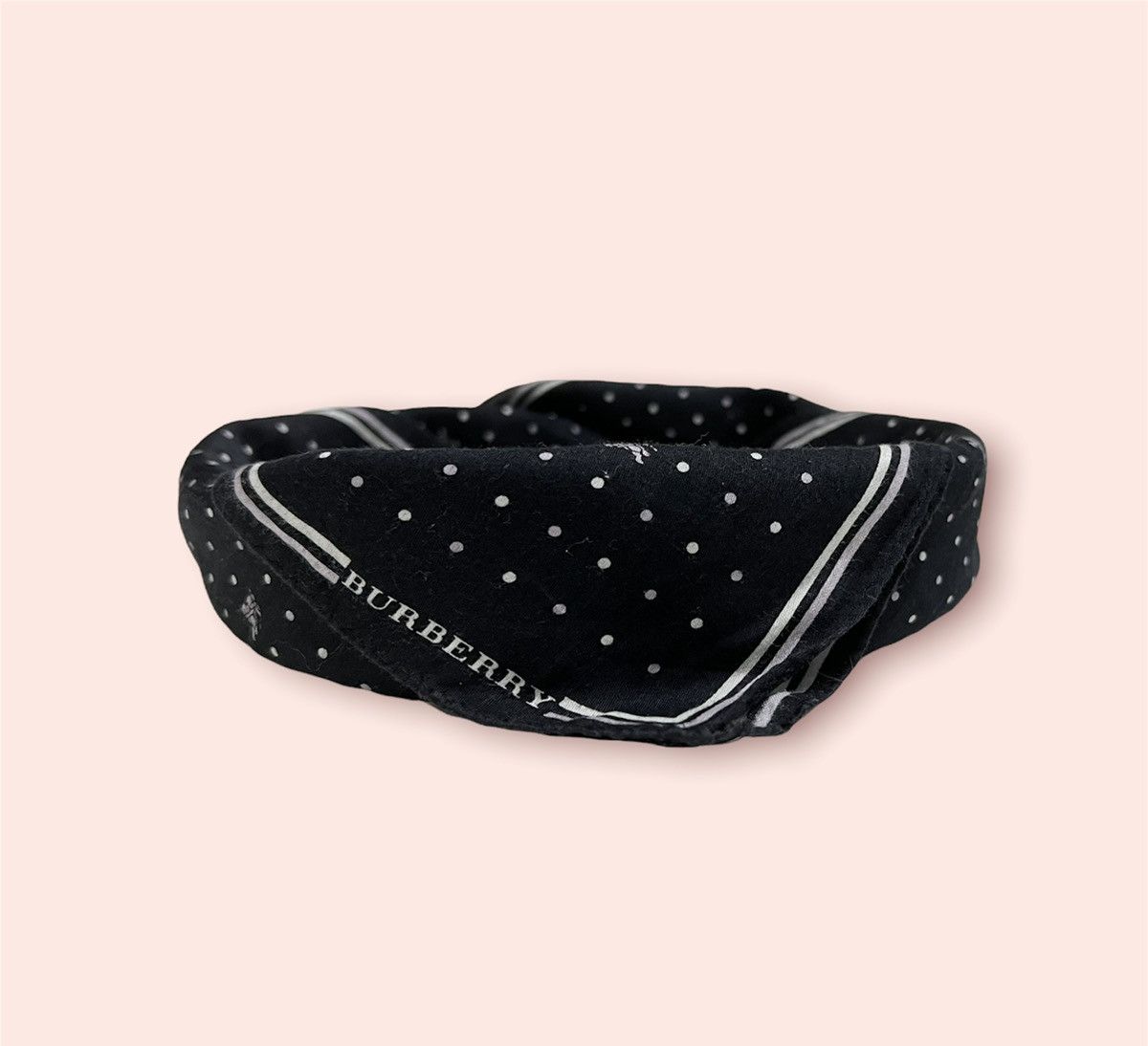 Burberry × Designer × Vintage BURBERRY POLKADOT MONOGRAM BANDANA/POCKET SQUARE Size ONE SIZE - 4 Thumbnail