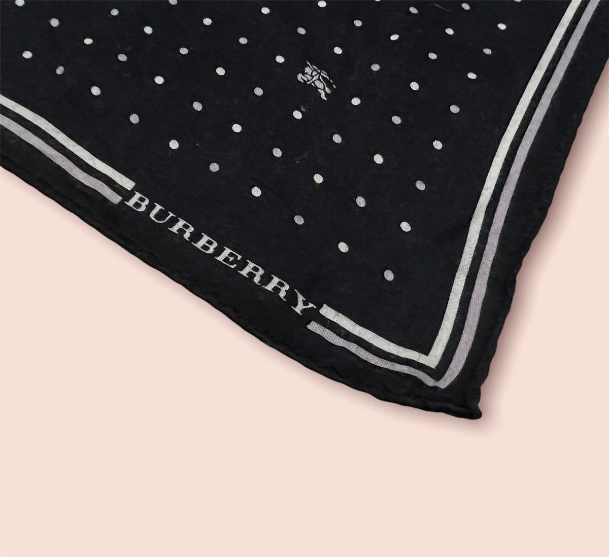 Burberry × Designer × Vintage BURBERRY POLKADOT MONOGRAM BANDANA/POCKET SQUARE Size ONE SIZE - 12 Thumbnail