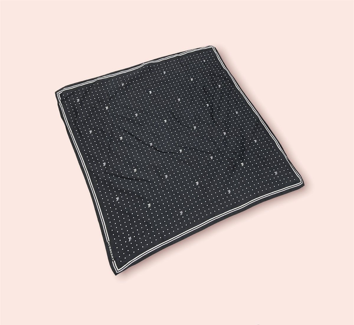Burberry × Designer × Vintage BURBERRY POLKADOT MONOGRAM BANDANA/POCKET SQUARE Size ONE SIZE - 11 Thumbnail