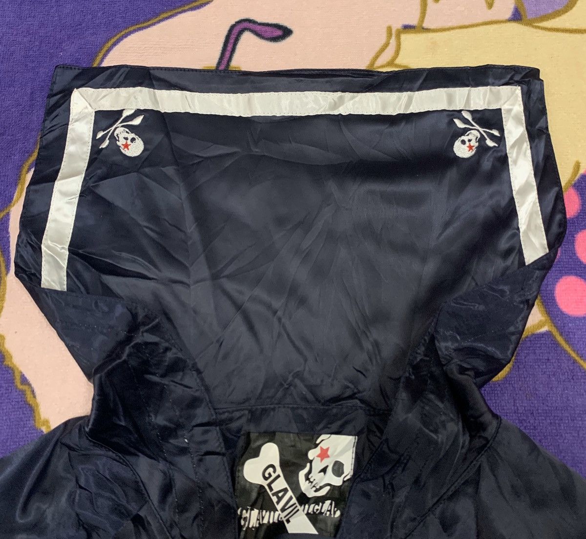 Japanese Brand Nylon Light Jackets GLAVIL With Skulls Design Size US M / EU 48-50 / 2 - 6 Thumbnail