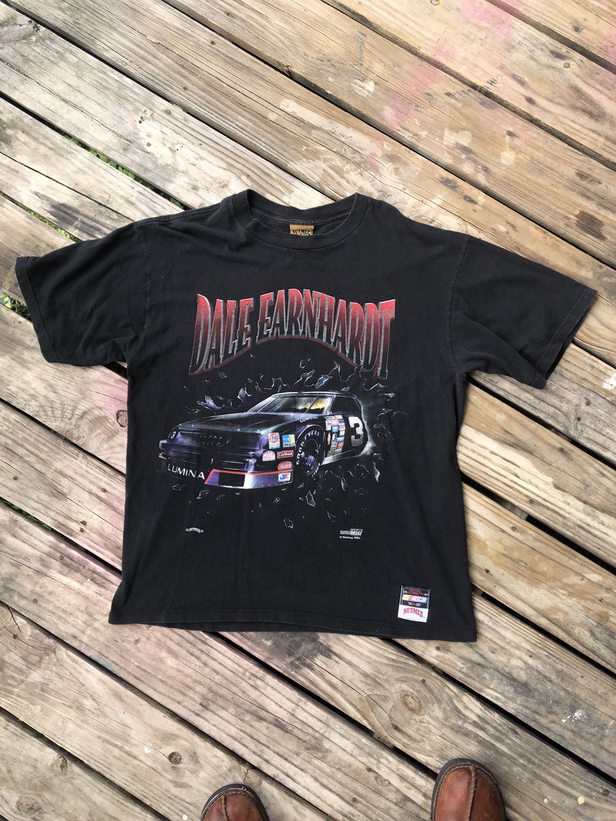 Nutmeg deals Mills Nascar Dale Earnhardt The Intimidator All Over Print T-Shirt