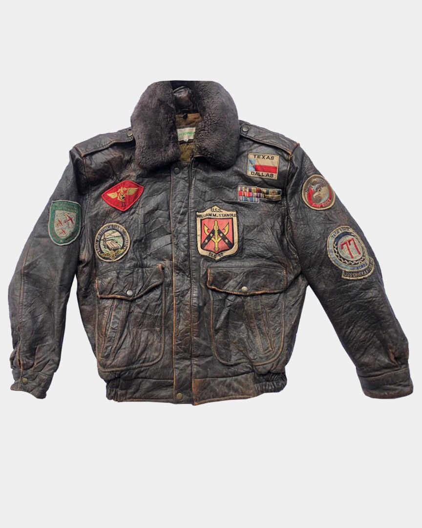 Vintage 💥Vtg“MOVIE HEROES’ TOP GUN G1 Flight” Jacket sz M Size US M / EU 48-50 / 2 - 1 Thumbnail