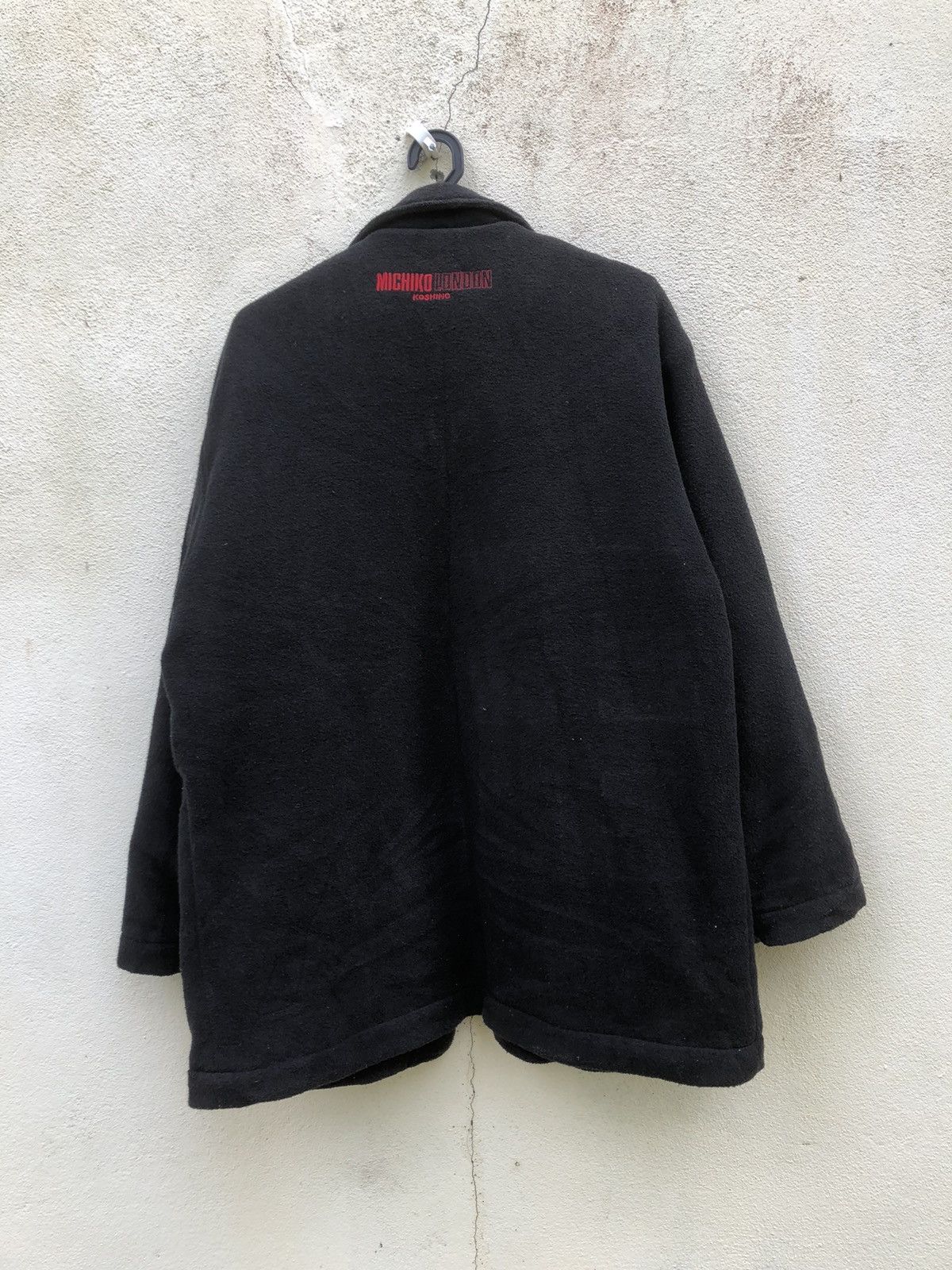 Michiko Koshino × Michiko Koshino London × Vintage ❄️WINTER WARM💥Black Hiroko Koshino London Fleece Jacket Size US L / EU 52-54 / 3 - 3 Thumbnail