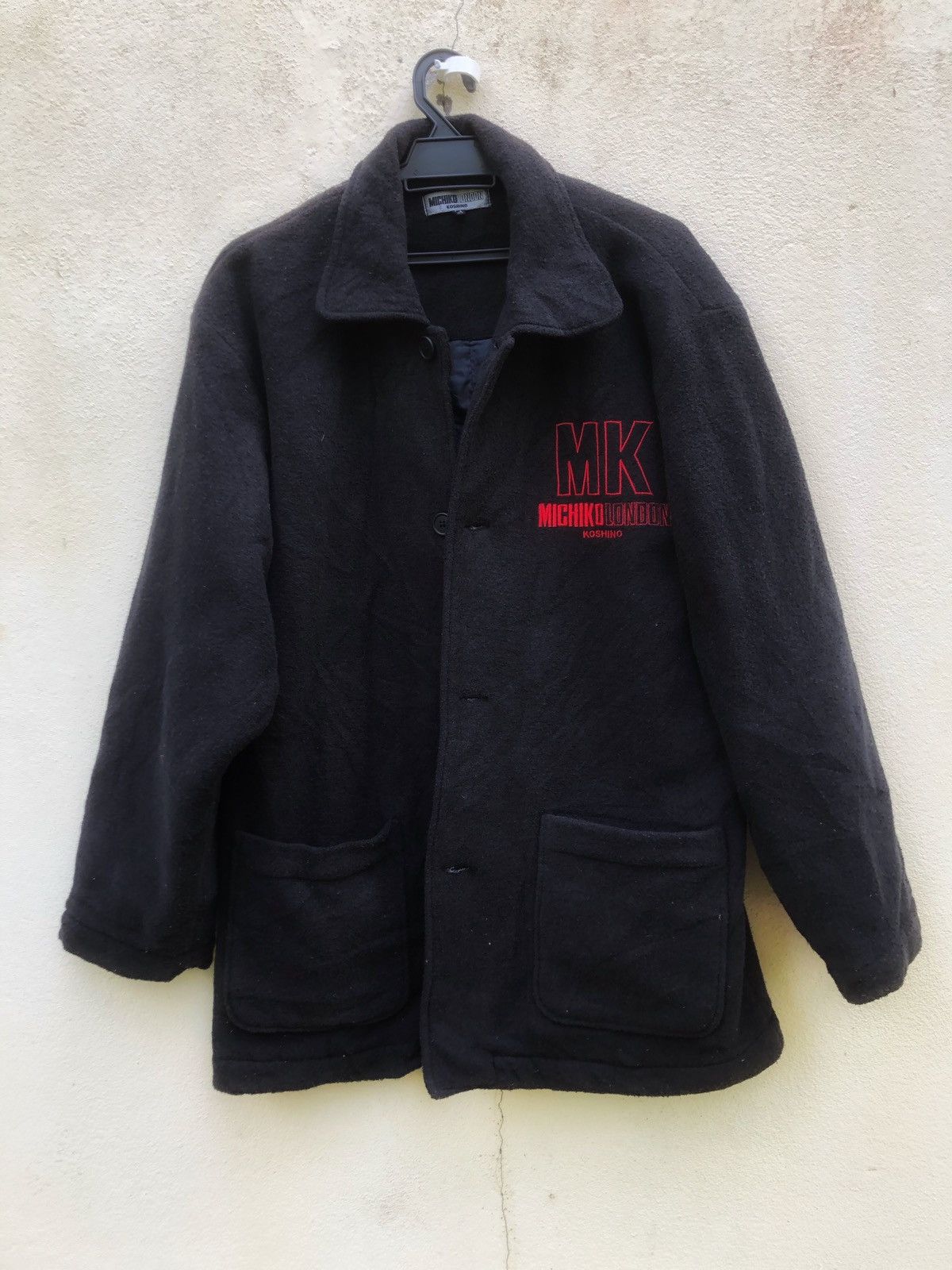 Michiko Koshino × Michiko Koshino London × Vintage ❄️WINTER WARM💥Black Hiroko Koshino London Fleece Jacket Size US L / EU 52-54 / 3 - 2 Thumbnail