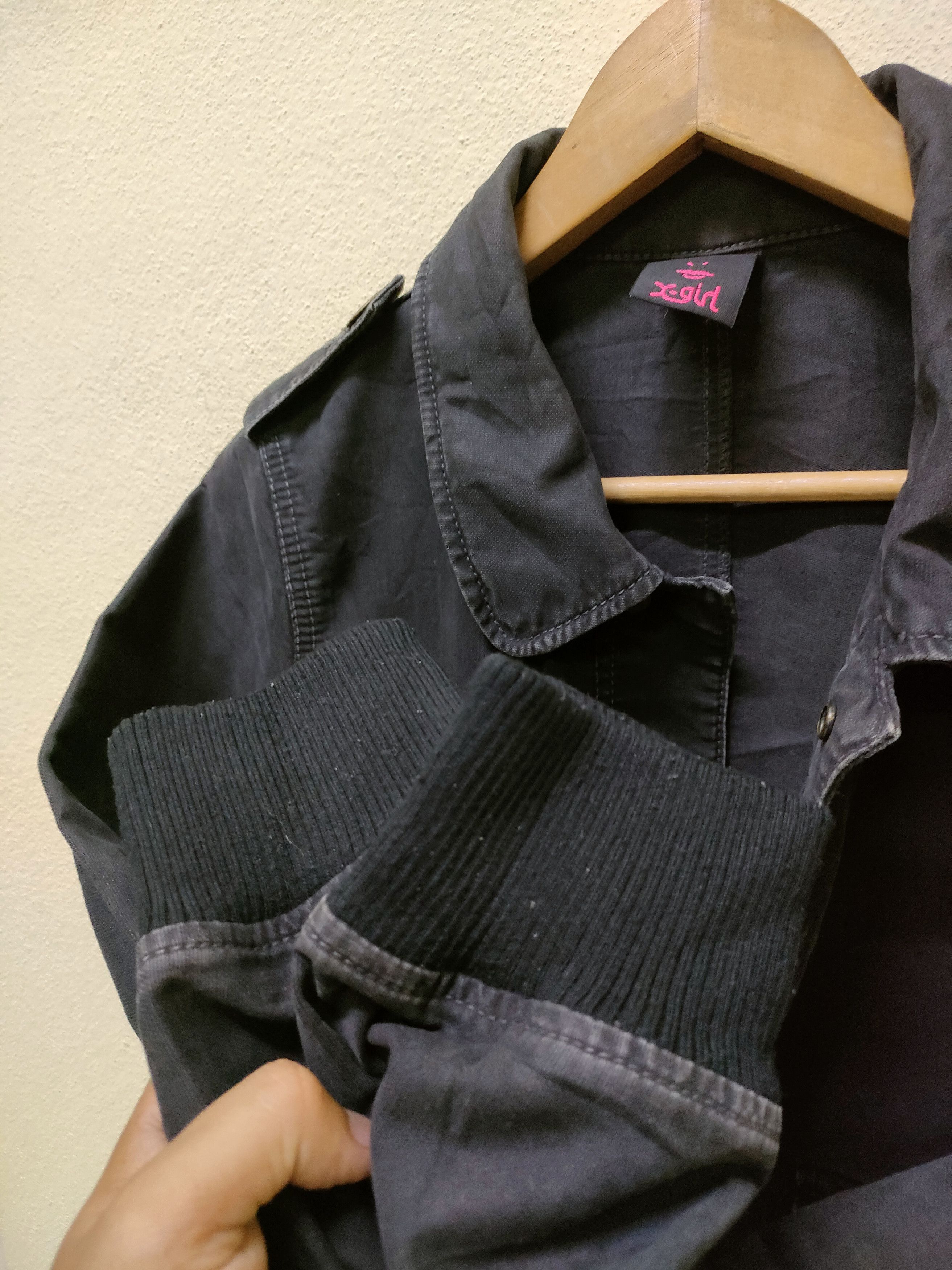 Japanese Brand X-girl Cotton Zipper Jacket Size US M / EU 48-50 / 2 - 5 Thumbnail