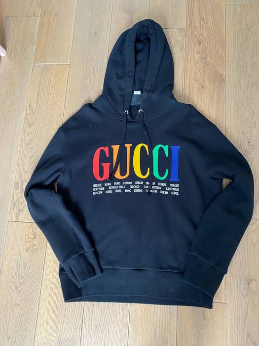 Gucci Cities Rainbow Hoodie | Grailed