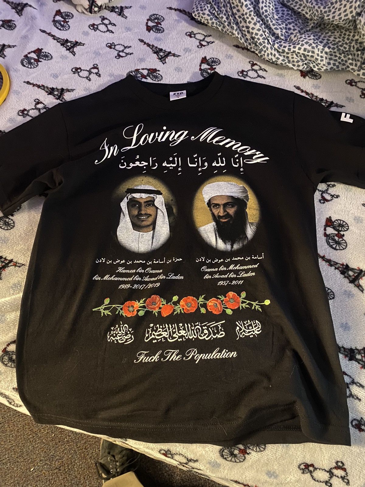 Fuck The Population FTP - IN LOVING MEMORY S/S Tee (BLACK