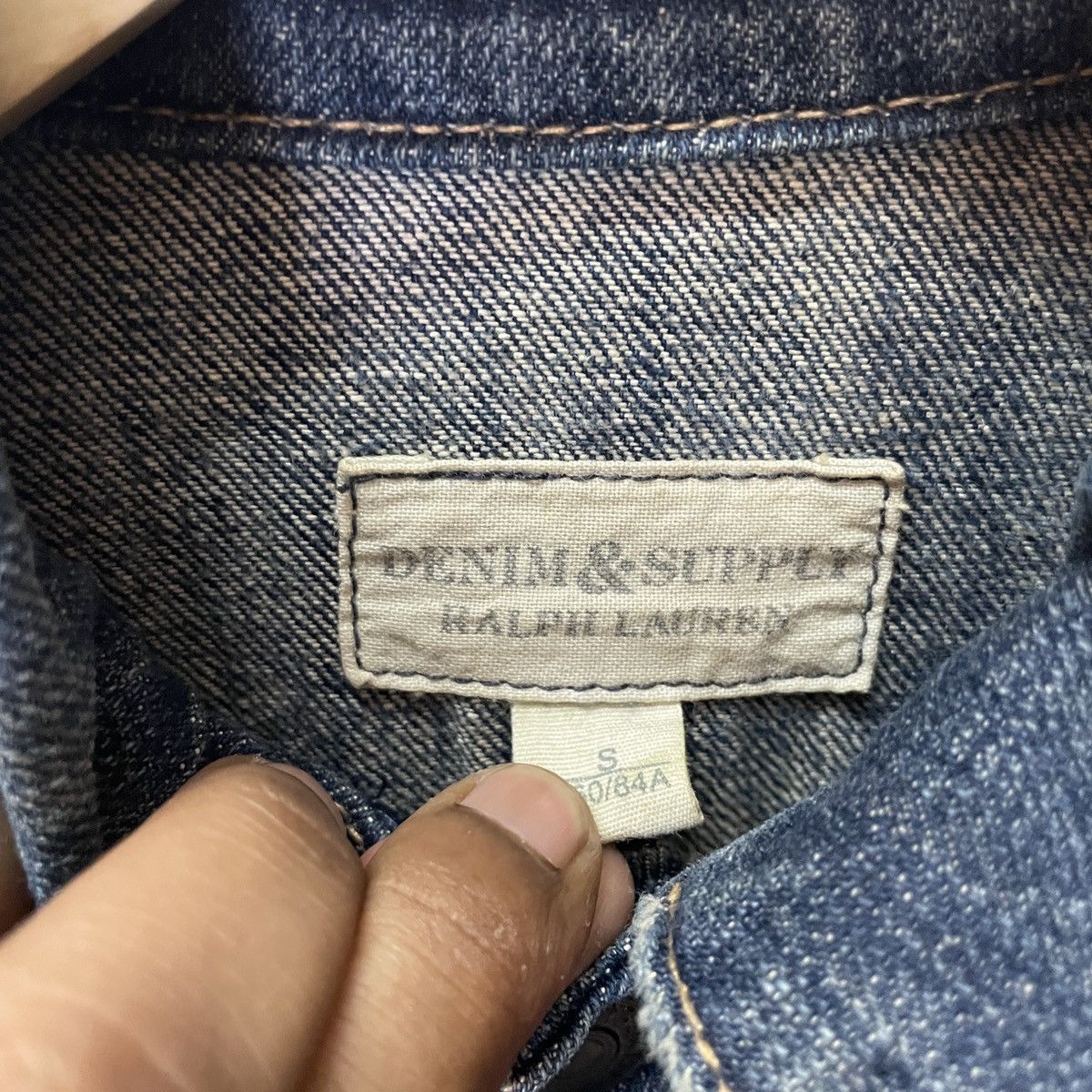 Ralph Lauren Vintage Ralph Lauren Distressed Denim Jacket Size US XS / EU 42 / 0 - 6 Thumbnail
