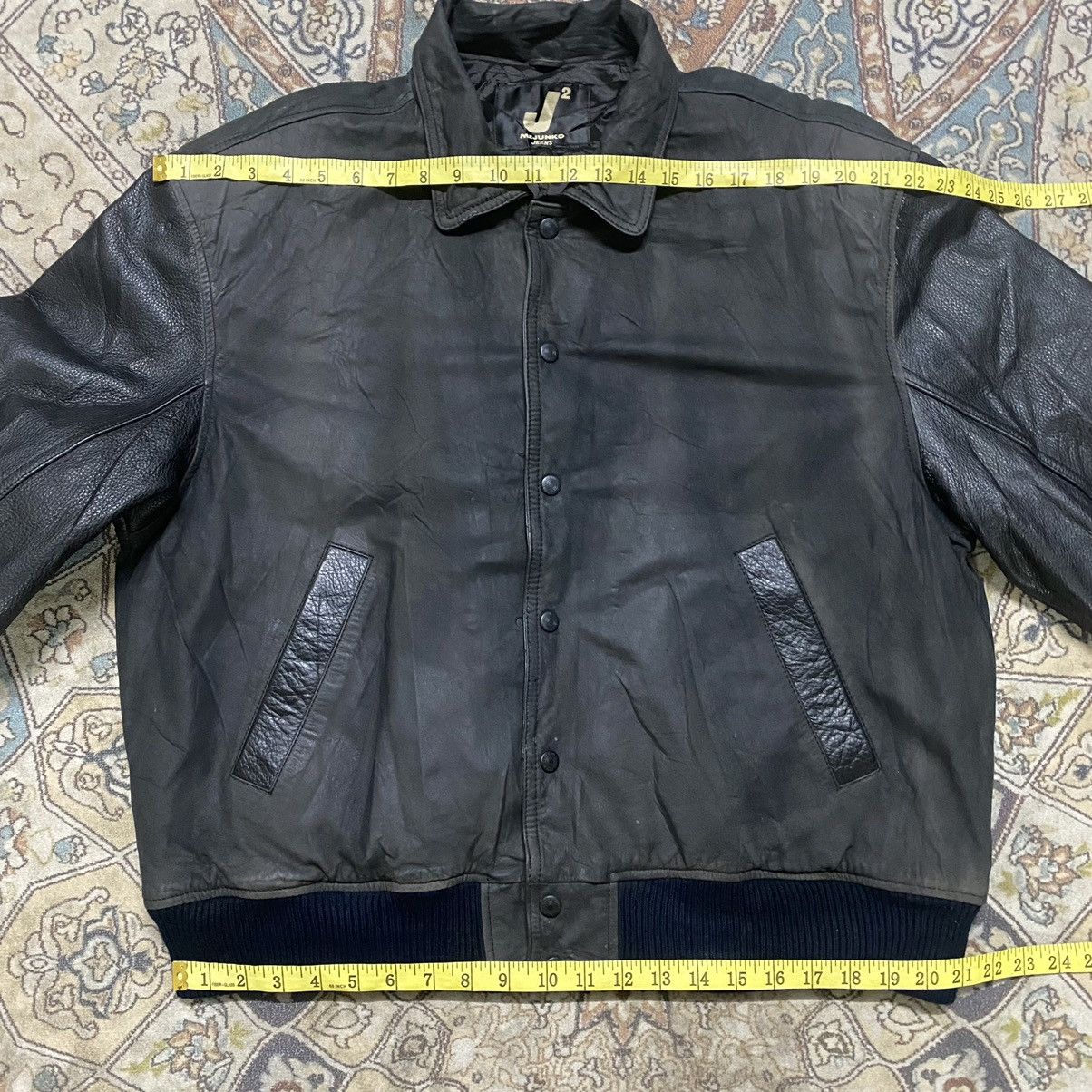 Japanese Brand Vintage Mr.Junko Leather Jacket Patina Size US L / EU 52-54 / 3 - 20 Thumbnail