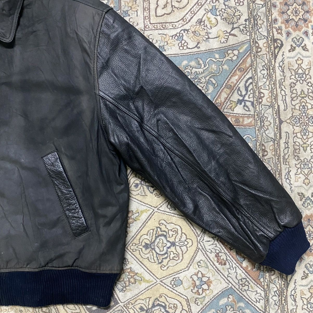 Japanese Brand Vintage Mr.Junko Leather Jacket Patina Size US L / EU 52-54 / 3 - 7 Thumbnail