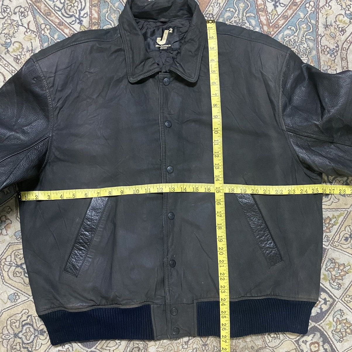Japanese Brand Vintage Mr.Junko Leather Jacket Patina Size US L / EU 52-54 / 3 - 18 Thumbnail