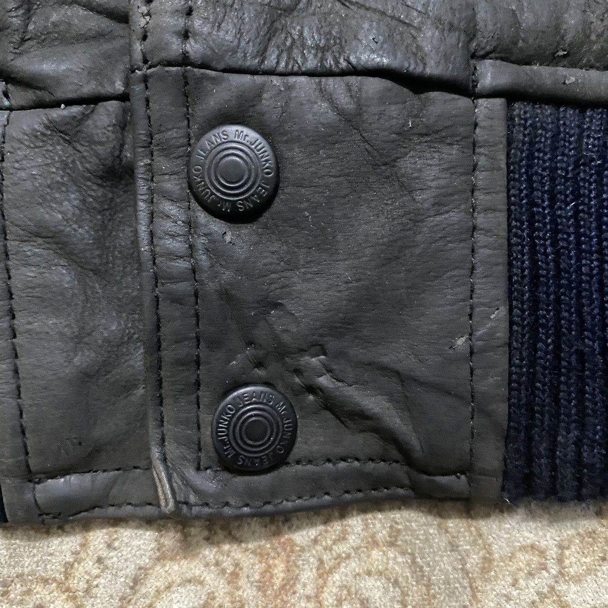 Japanese Brand Vintage Mr.Junko Leather Jacket Patina Size US L / EU 52-54 / 3 - 9 Thumbnail