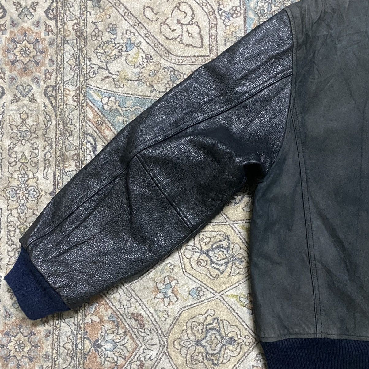 Japanese Brand Vintage Mr.Junko Leather Jacket Patina Size US L / EU 52-54 / 3 - 11 Thumbnail