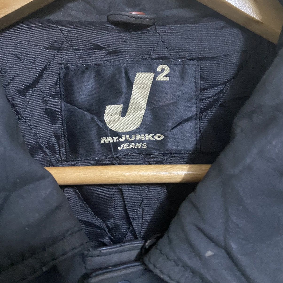 Japanese Brand Vintage Mr.Junko Leather Jacket Patina Size US L / EU 52-54 / 3 - 14 Thumbnail