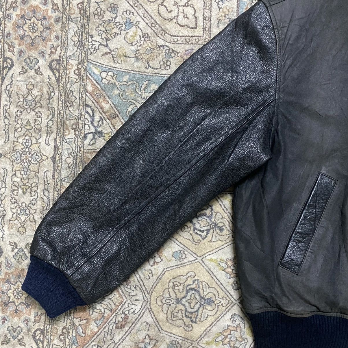 Japanese Brand Vintage Mr.Junko Leather Jacket Patina Size US L / EU 52-54 / 3 - 6 Thumbnail
