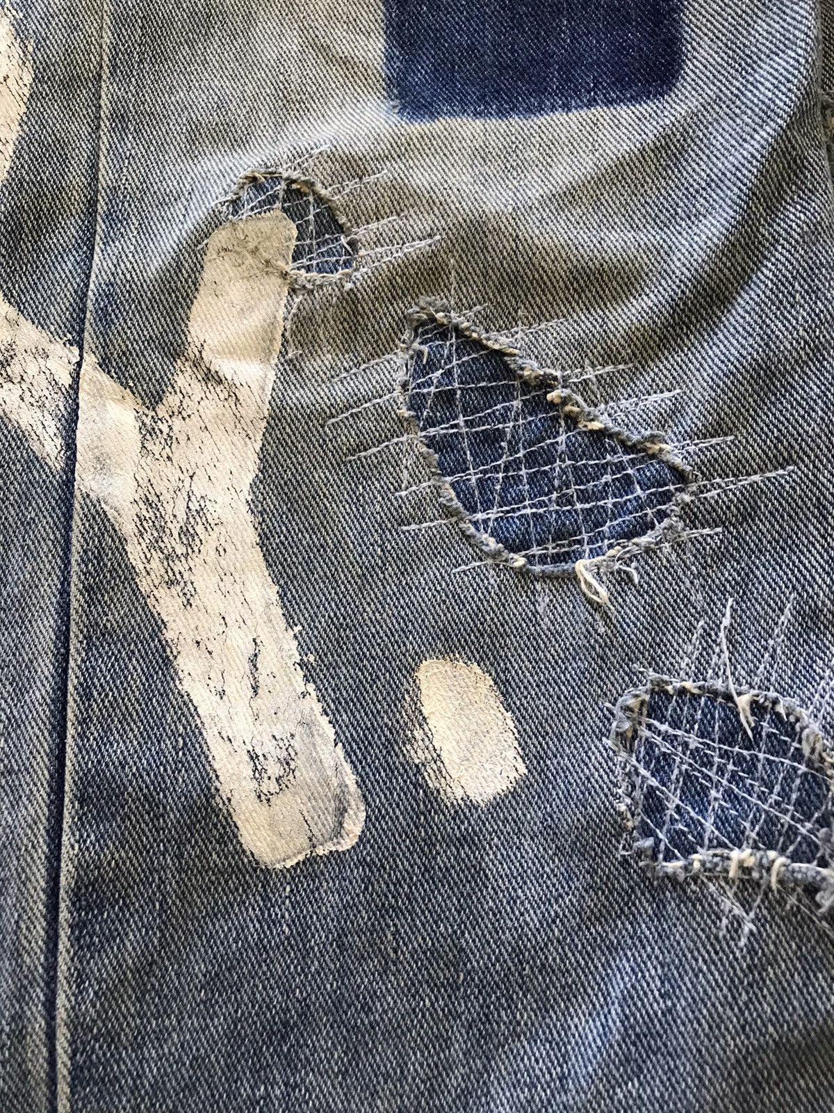 If Six Was Nine Japanese Brand Patchwork Inspired by Kapital Jeans Size US 30 / EU 46 - 8 Thumbnail