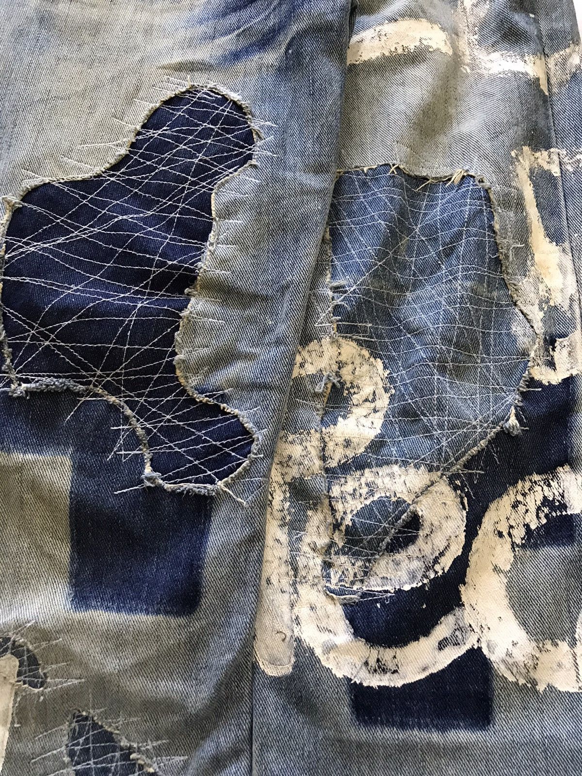 If Six Was Nine Japanese Brand Patchwork Inspired by Kapital Jeans Size US 30 / EU 46 - 7 Thumbnail