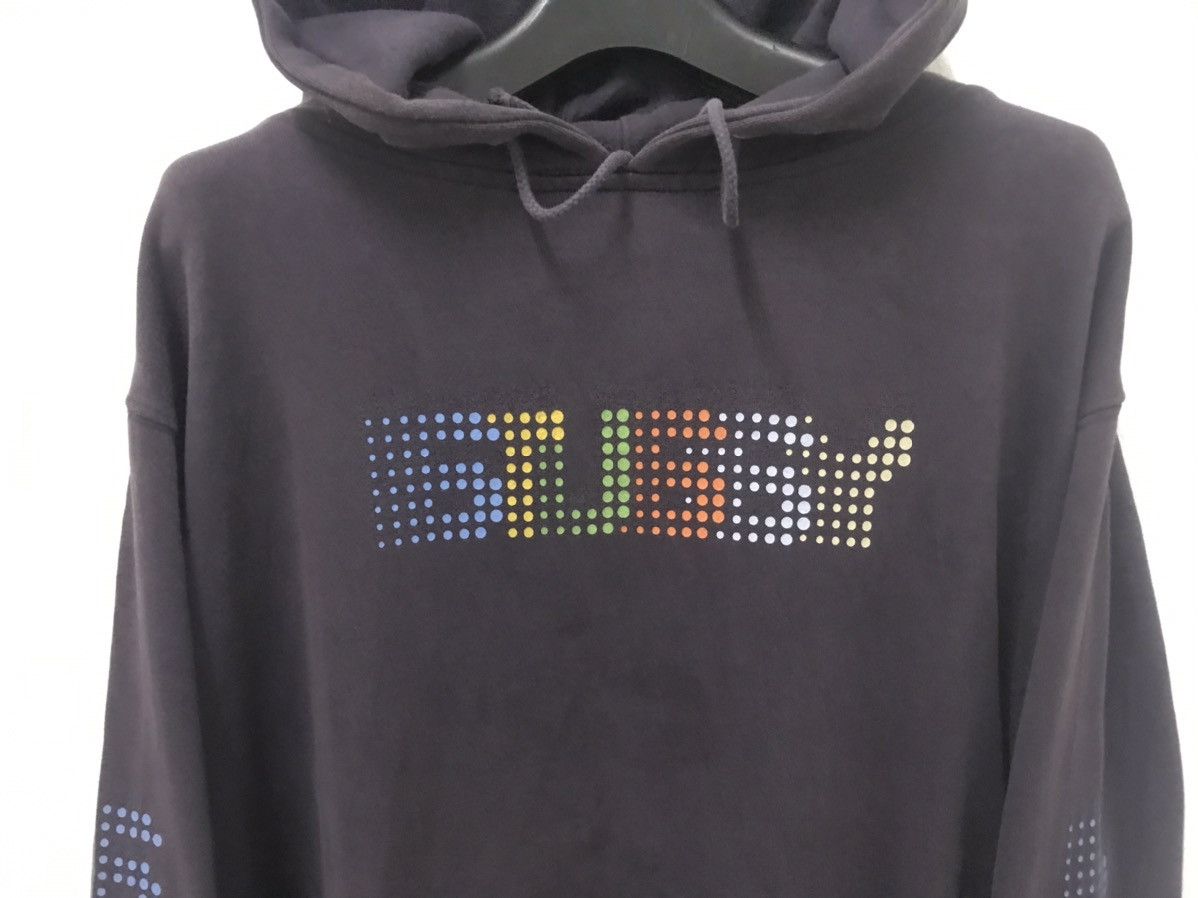 Stussy × Vintage 💥 VTG STUSSY MOTION SPELLOUT BAGGY HOODIE Size US L / EU 52-54 / 3 - 4 Thumbnail