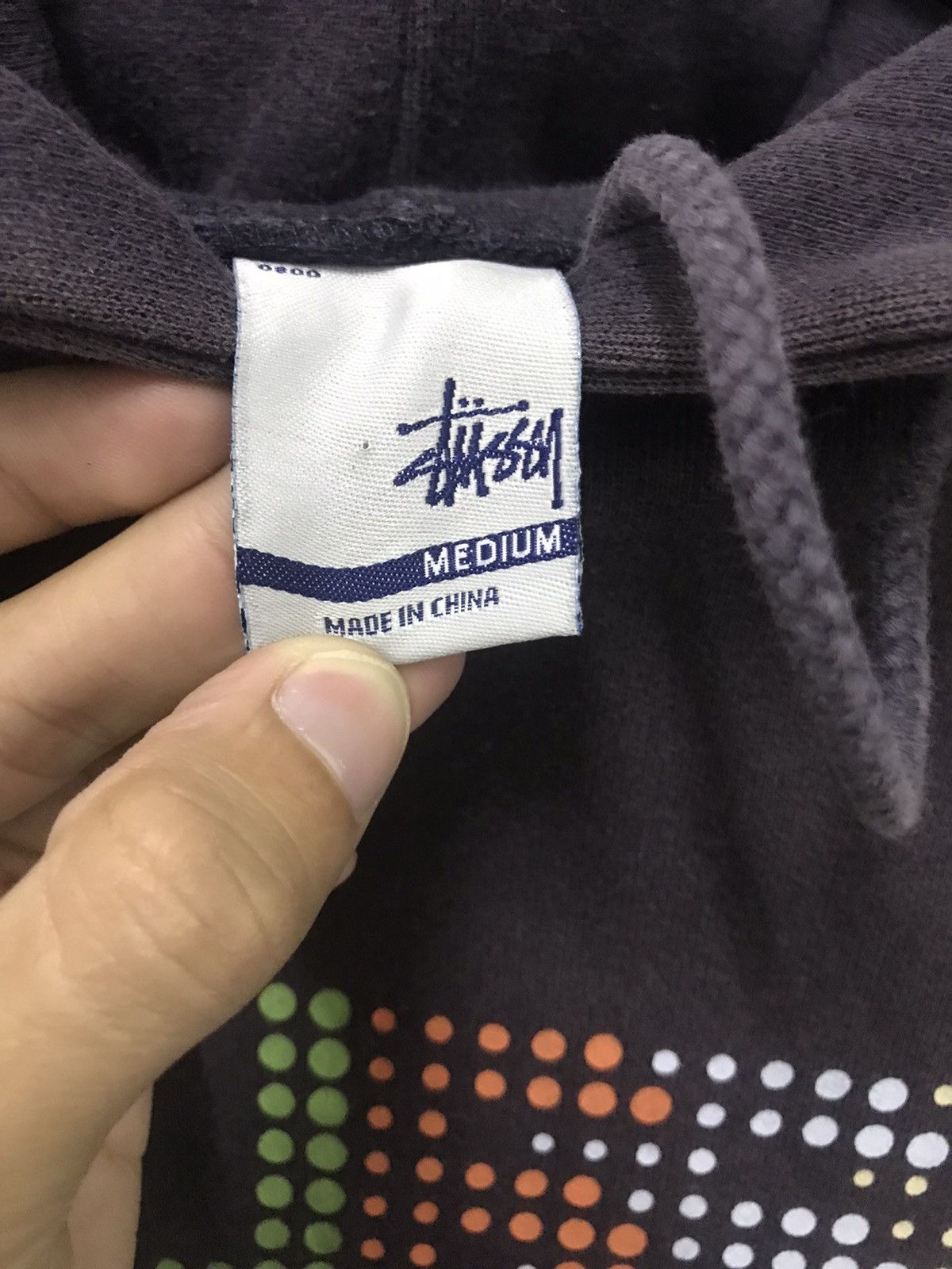 Stussy × Vintage 💥 VTG STUSSY MOTION SPELLOUT BAGGY HOODIE Size US L / EU 52-54 / 3 - 7 Thumbnail