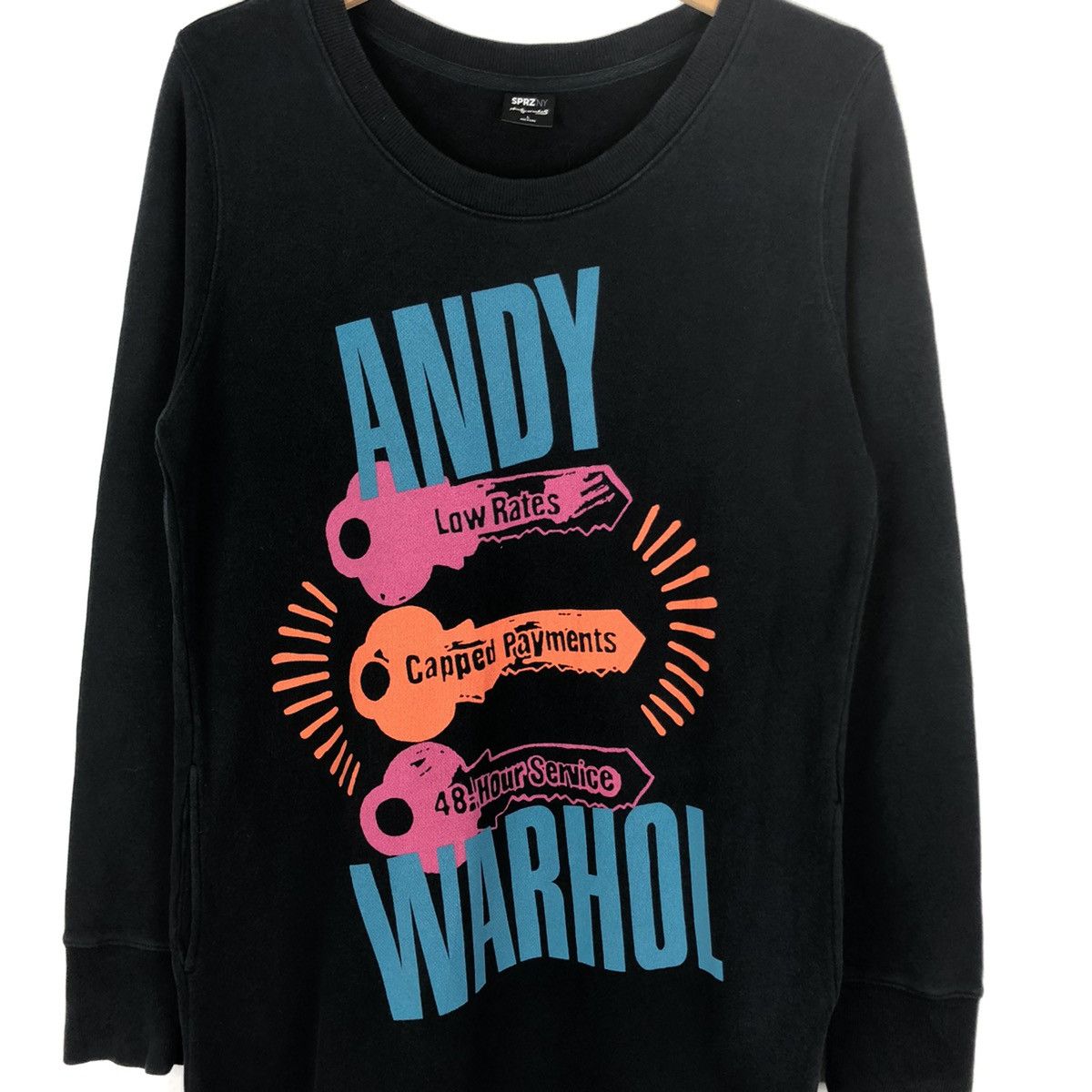 Andy Warhol × Designer × Uniqlo RARE! Andy Warhol X Uniqlo SPRZ NY Big Logo Sweatshirt Dress Size L / US 10 / IT 46 - 2 Thumbnail