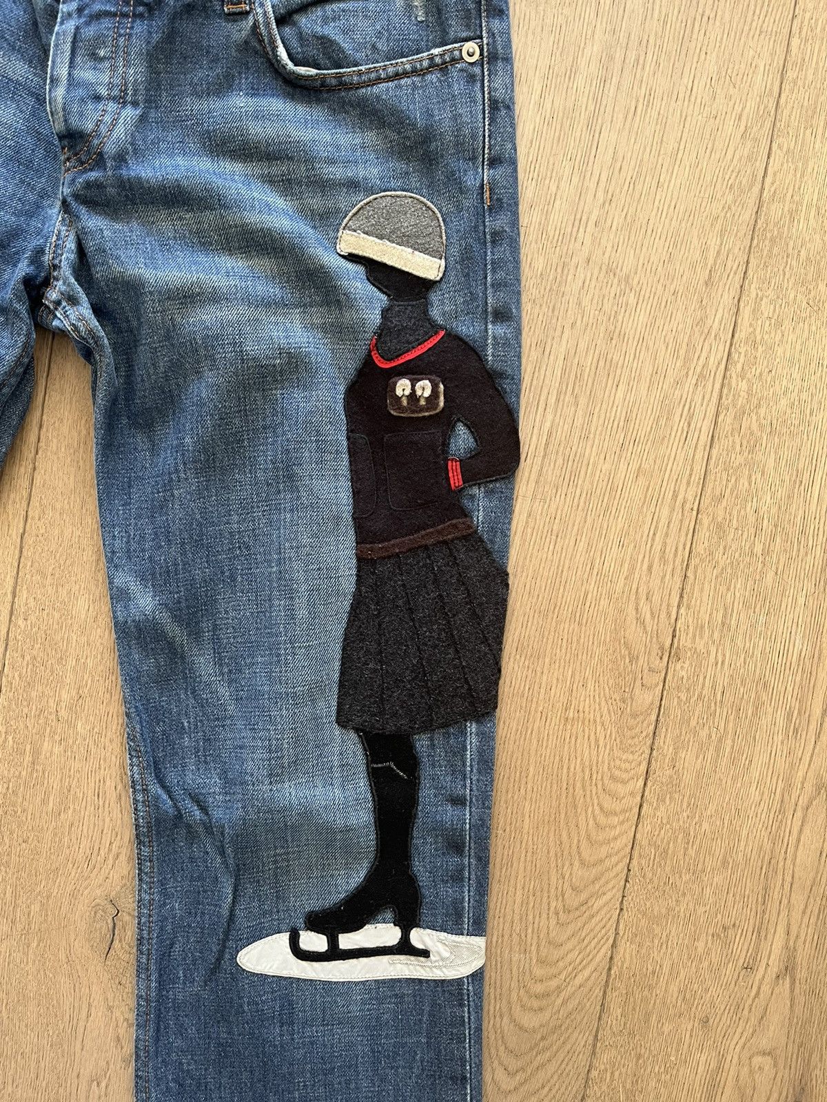 Prada Prada Ice Skating Girl Denim Size US 34 / EU 50 - 2 Thumbnail