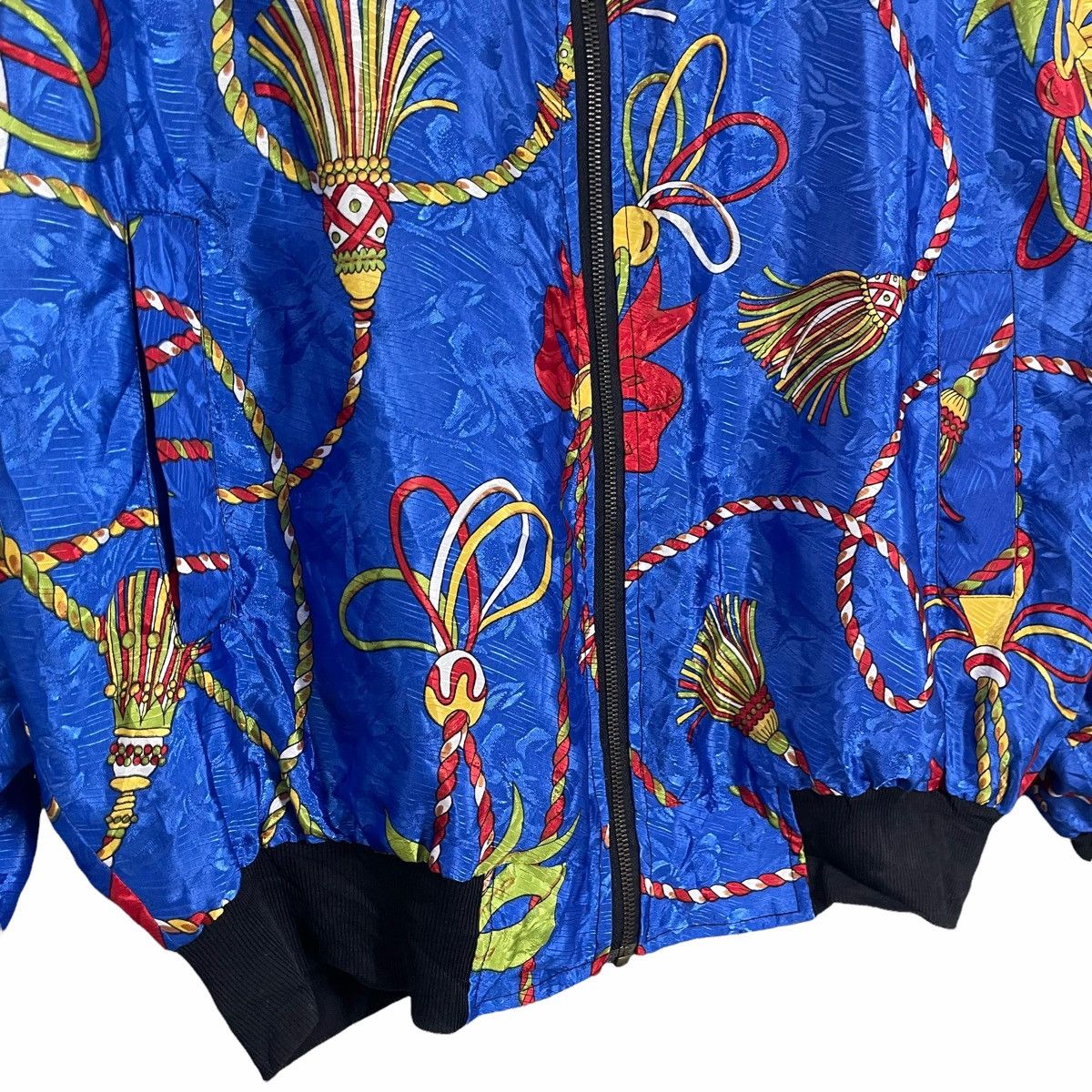 Vintage 💥80s ST STEFANO ITALY SILK JACKET NICE DESIGN Size US L / EU 52-54 / 3 - 5 Thumbnail