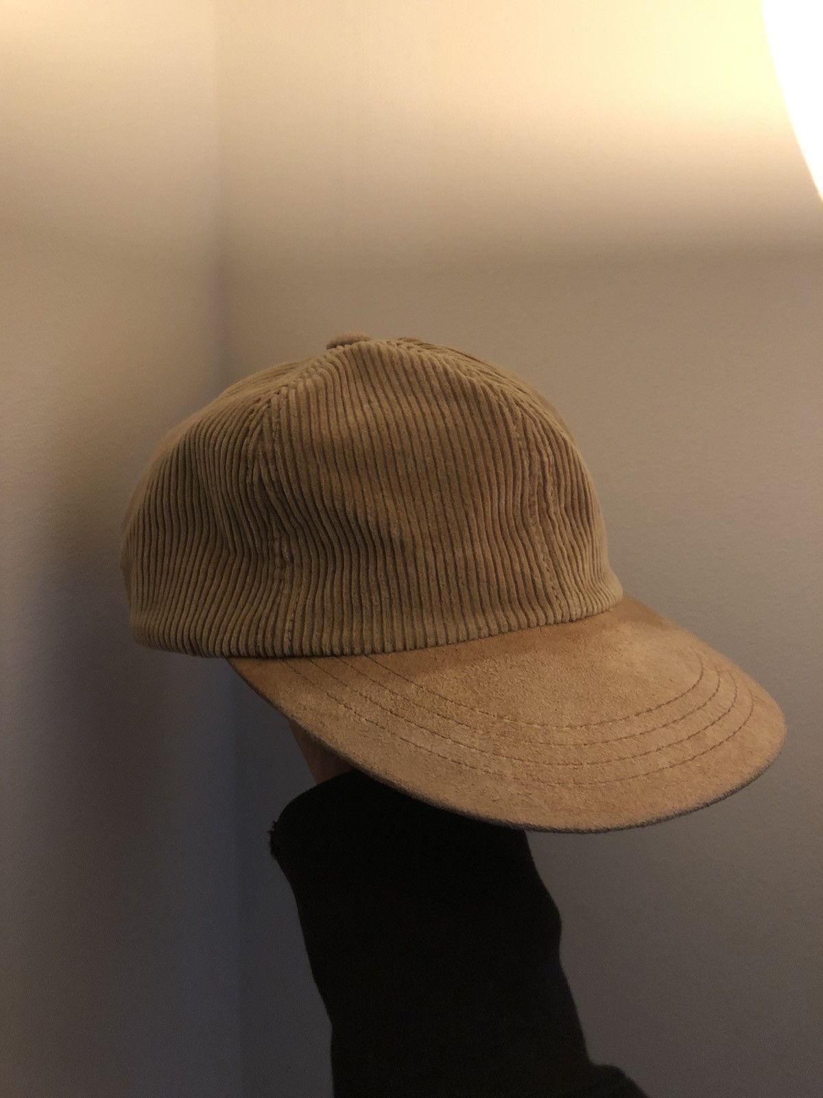 Pre-owned Hender Scheme Suede Brim Cap In Sand