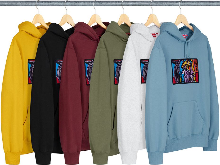 Supreme Supreme Chainstitch Hooded Sweatshirt Dusty Blue L | Grailed