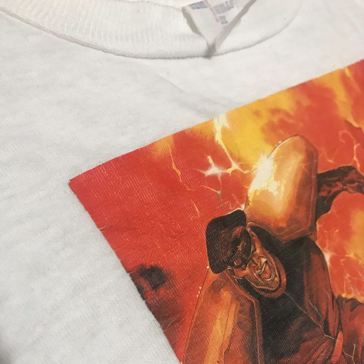 Anime 🔥vtg 90s S/Fighter M.Bison vs Ryu iron on by short hills Size US XL / EU 56 / 4 - 3 Thumbnail