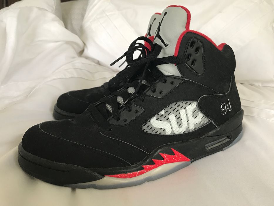 Nike Air Jordan 5 Retro Supreme Black