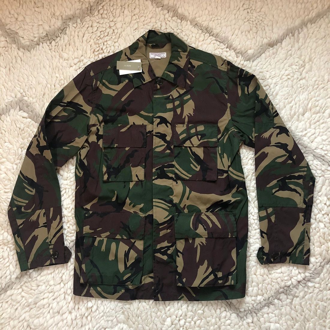 J.Crew RARE W+B Collab JUNGLE Camo Zip Shirt Jacket Coat Size US S / EU 44-46 / 1 - 1 Thumbnail