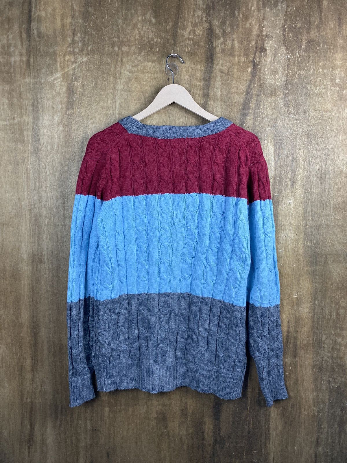 Homespun Knitwear Big Company stripe cardigan japan Knitwear #Z001 Size US M / EU 48-50 / 2 - 9 Thumbnail