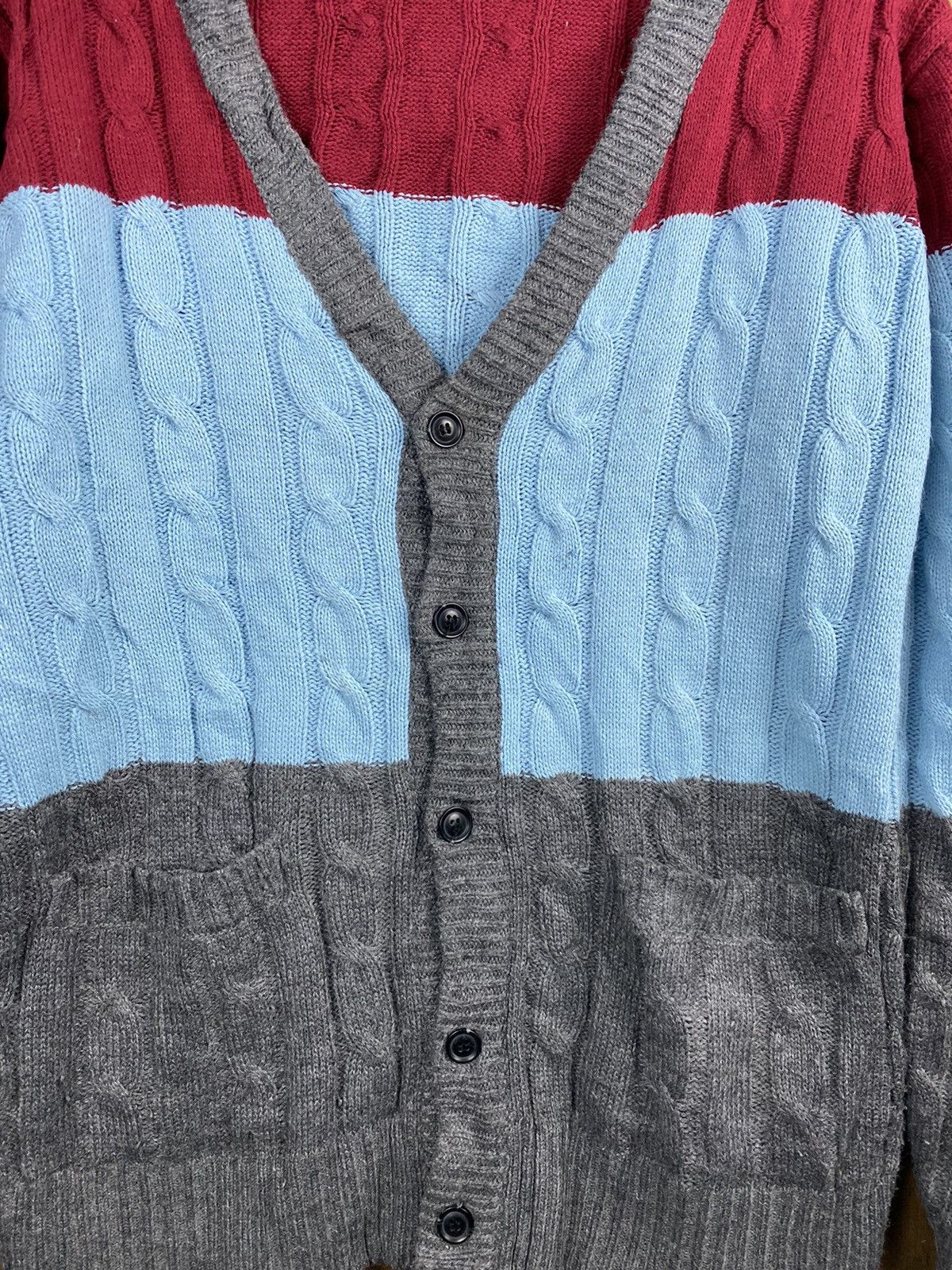 Homespun Knitwear Big Company stripe cardigan japan Knitwear #Z001 Size US M / EU 48-50 / 2 - 3 Thumbnail