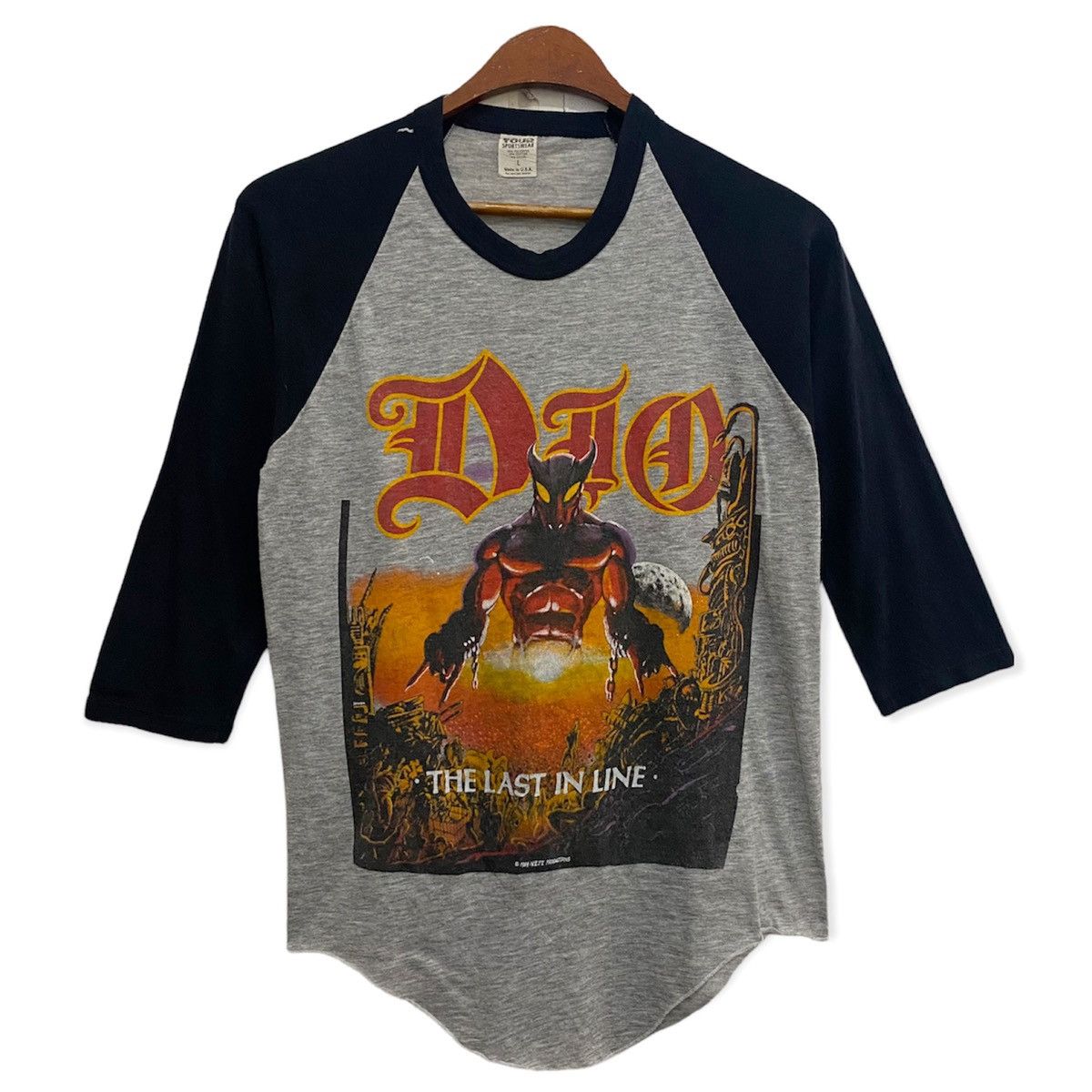 Vintage Vintage Raglan 80s DIO The Last In Line 1984 Niji Production ...