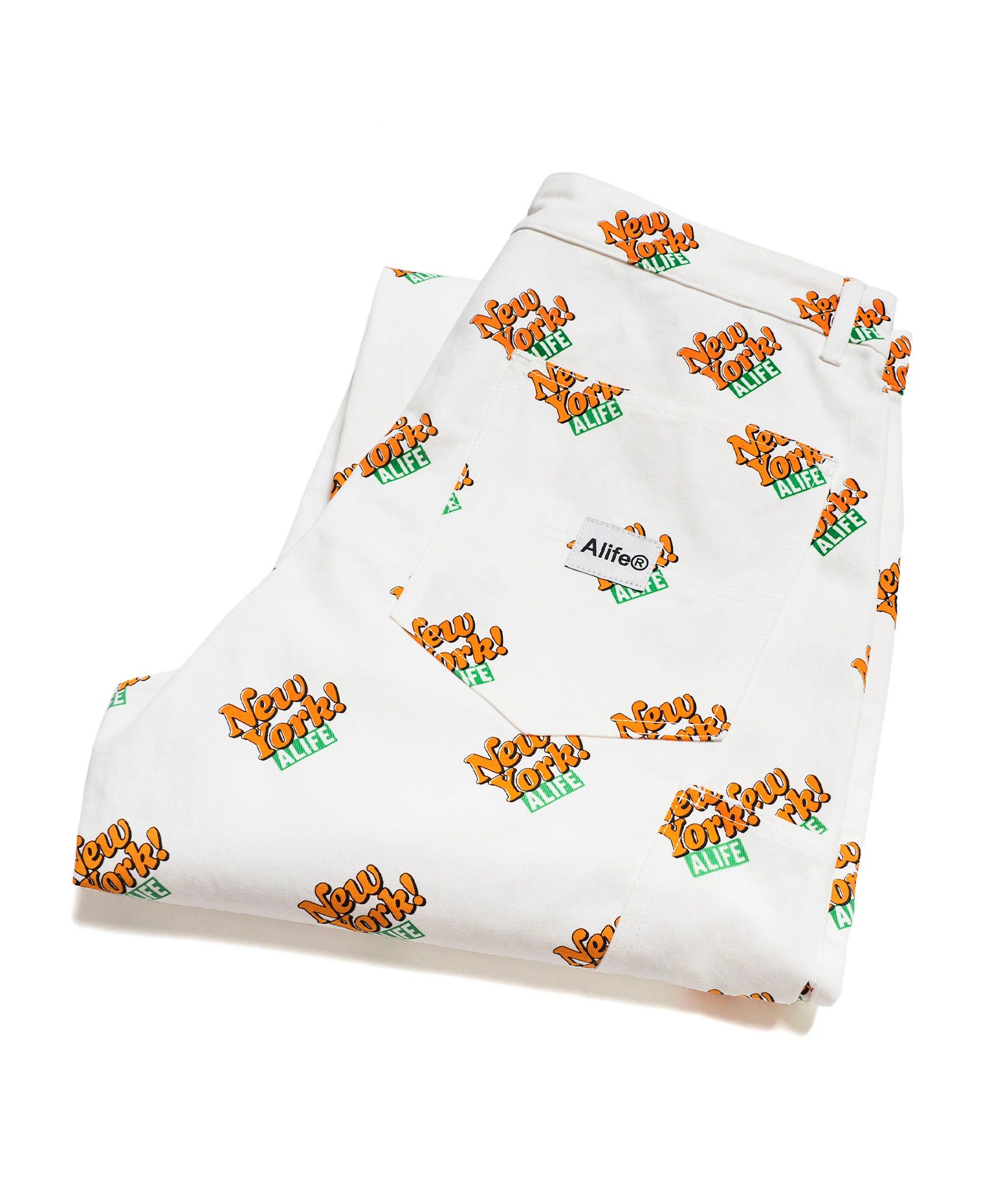 Alife Alife New York! Repeat Logo Carpenter Pant - XL / White Size US 40 / EU 56 - 2 Thumbnail