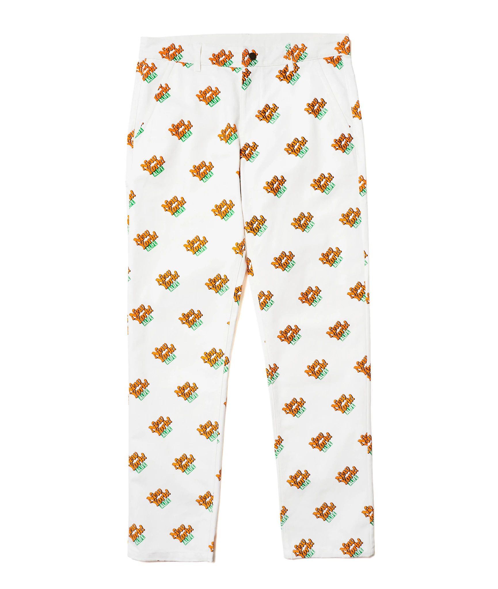 Alife Alife New York! Repeat Logo Carpenter Pant - XL / White Size US 40 / EU 56 - 1 Thumbnail