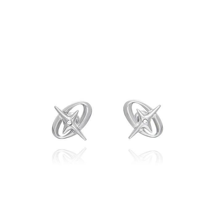 Jewelry × Vintage Fashion Oval Titanium Stud Earrings Size ONE SIZE - 3 Thumbnail