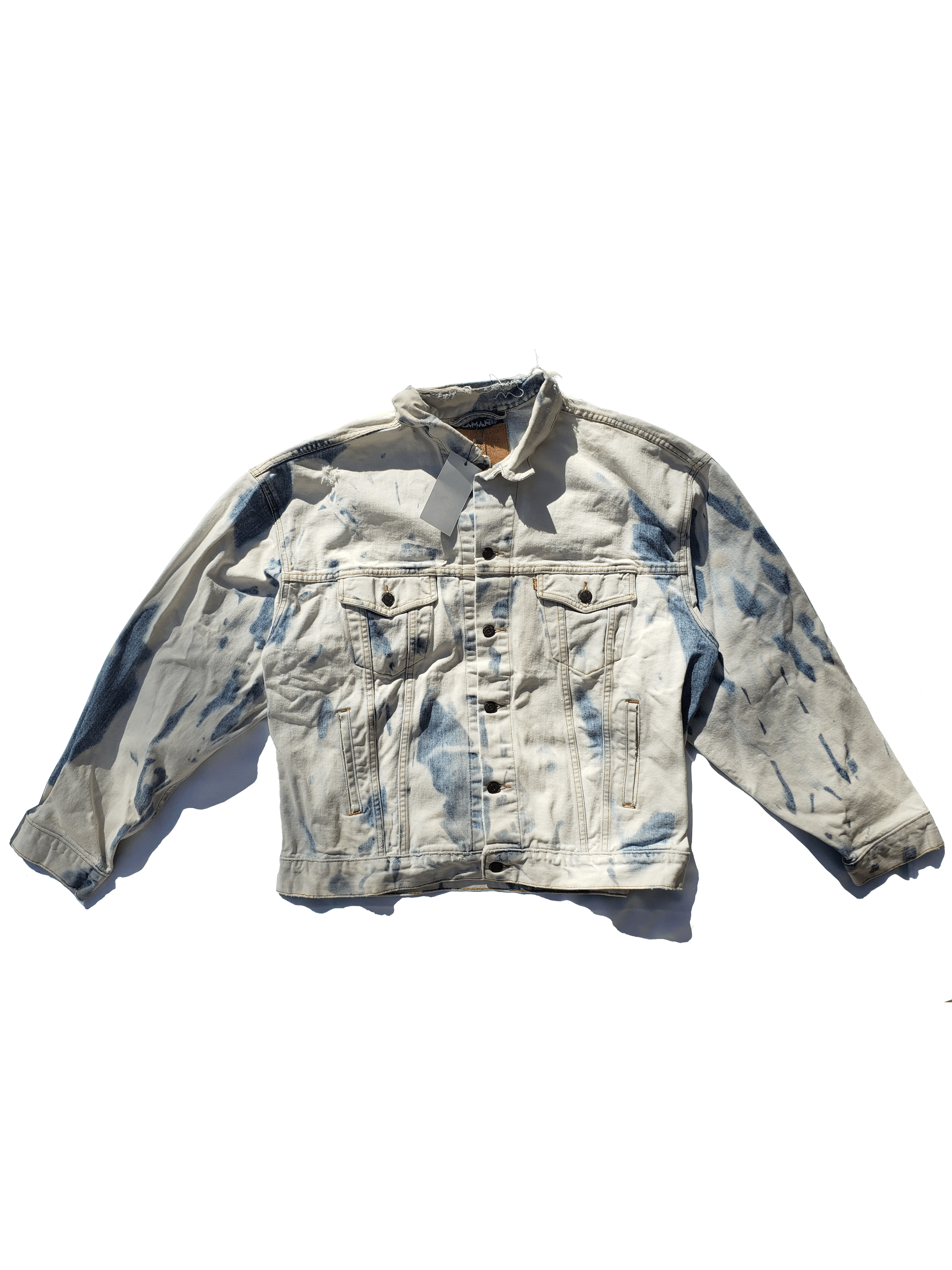 Levi's Flamenti Bleached Skeleton Levi Jacket Size US XL / EU 56 / 4 - 1 Thumbnail